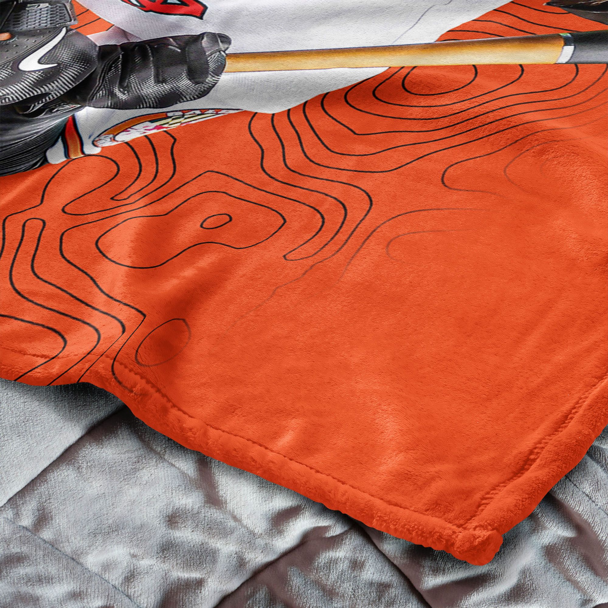 TheNorthwest Baltimore Orioles Adley Rutschman Touch Throw Blanket product image