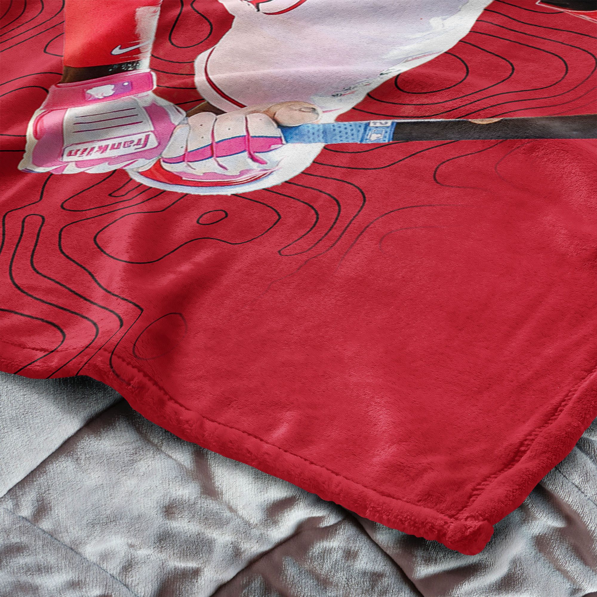 TheNorthwest Cincinnati Reds Elly De La Cruz Touch Throw Blanket product image