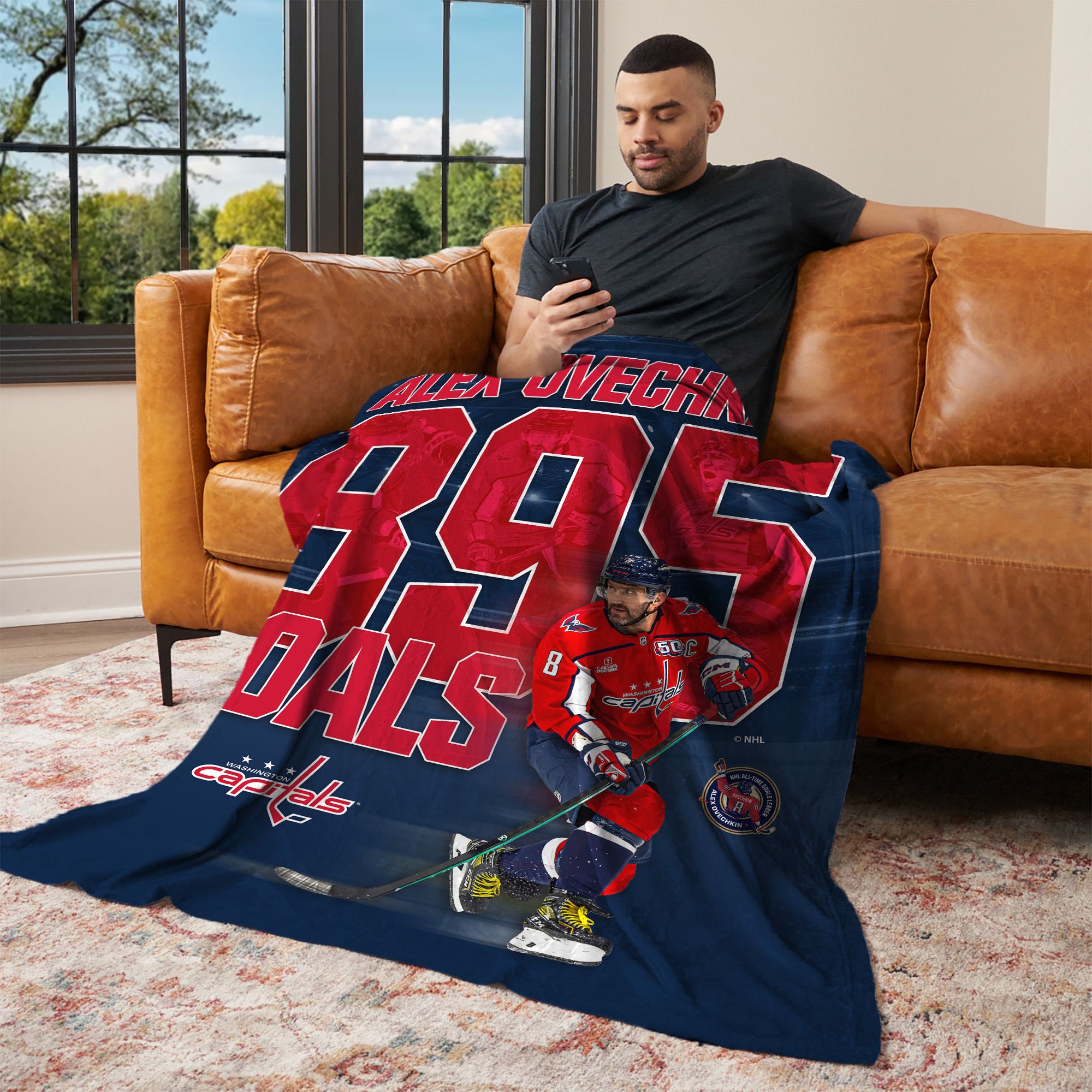 Northwest Washington Capitals Alexander Ovechkin #8 '895 Goals' Throw product image