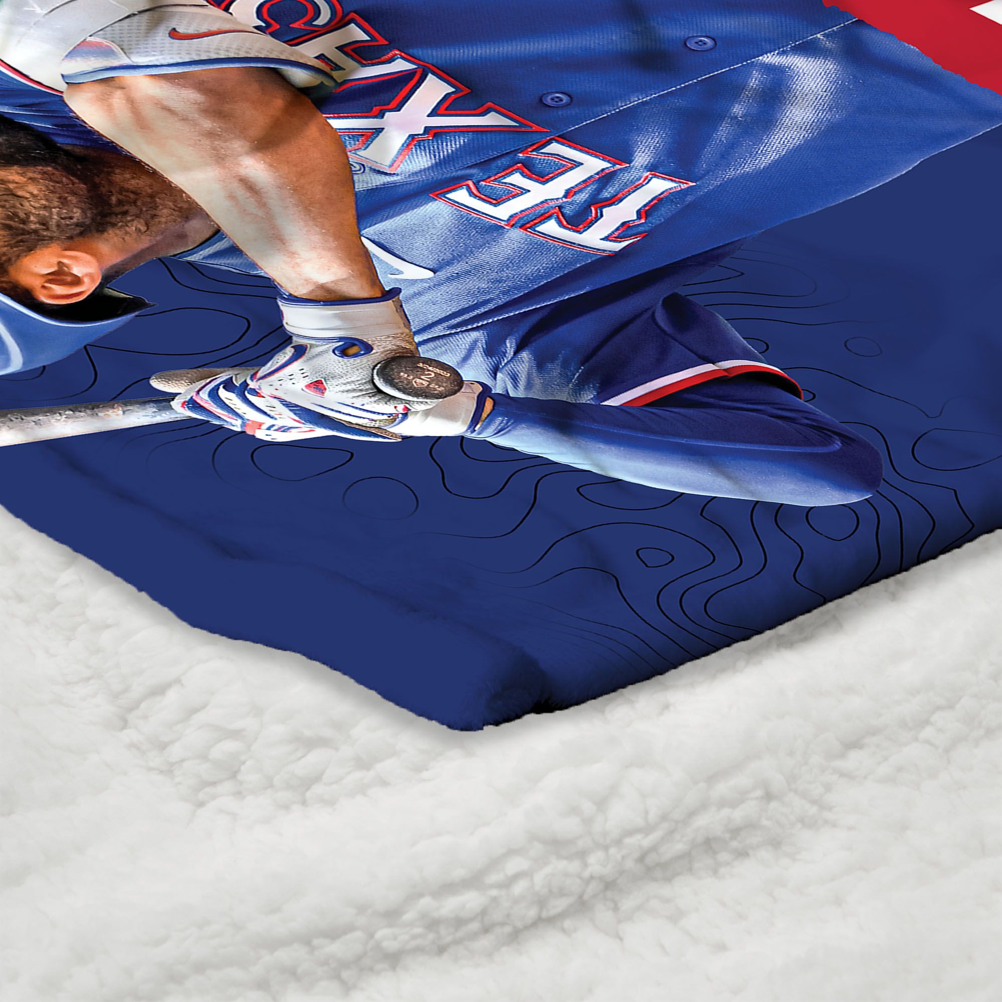 TheNorthwest Texas Rangers Marcus Semien Silk Touch Sherpa Throw product image