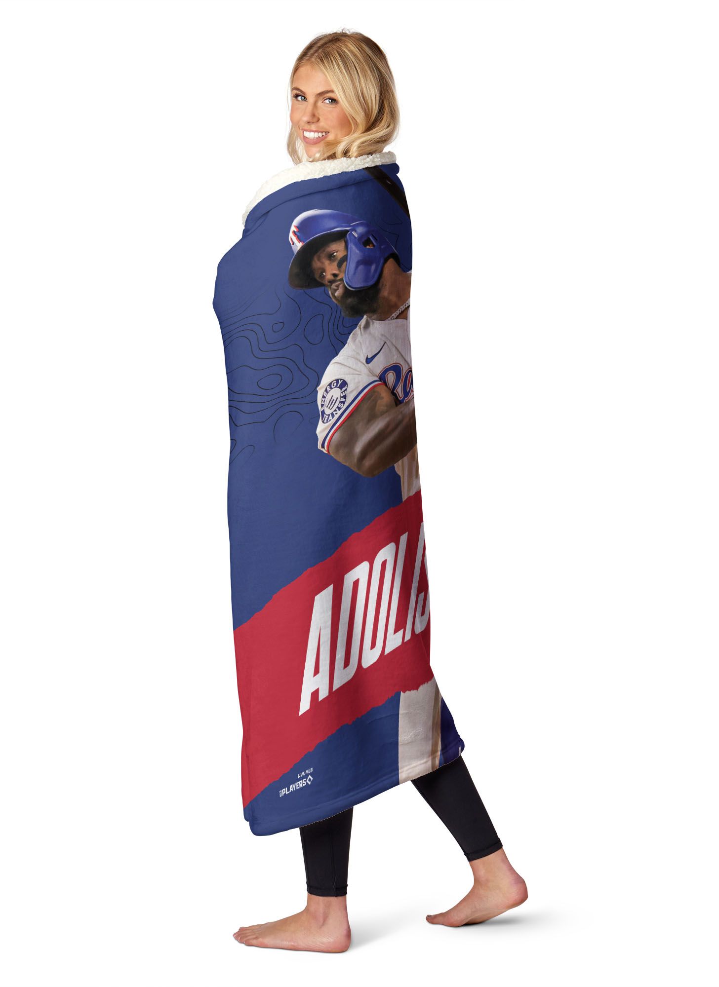 TheNorthwest Texas Rangers Adolis Garcia Silk Touch Sherpa Throw product image