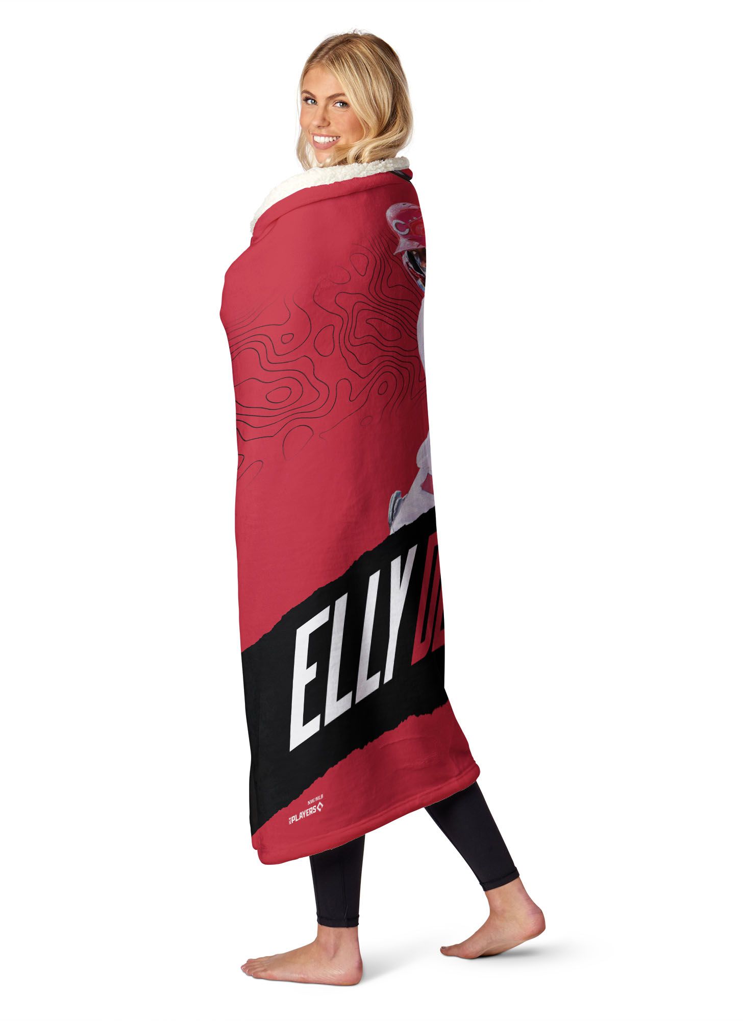 TheNorthwest Cincinnati Reds Elly De La Cruz Silk Touch Sherpa Throw product image
