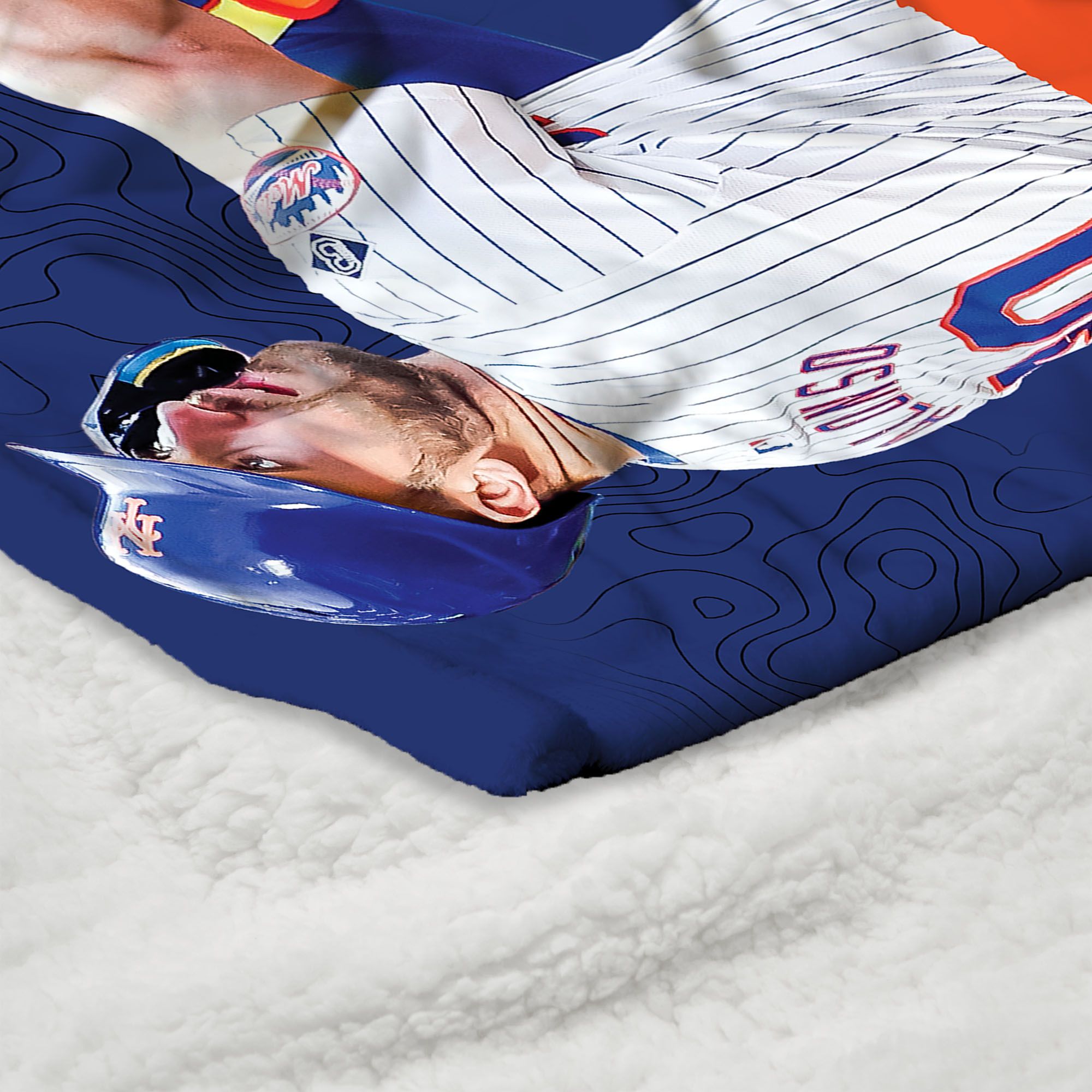 TheNorthwest New York Mets Pete Alonso Silk Touch Sherpa Throw product image