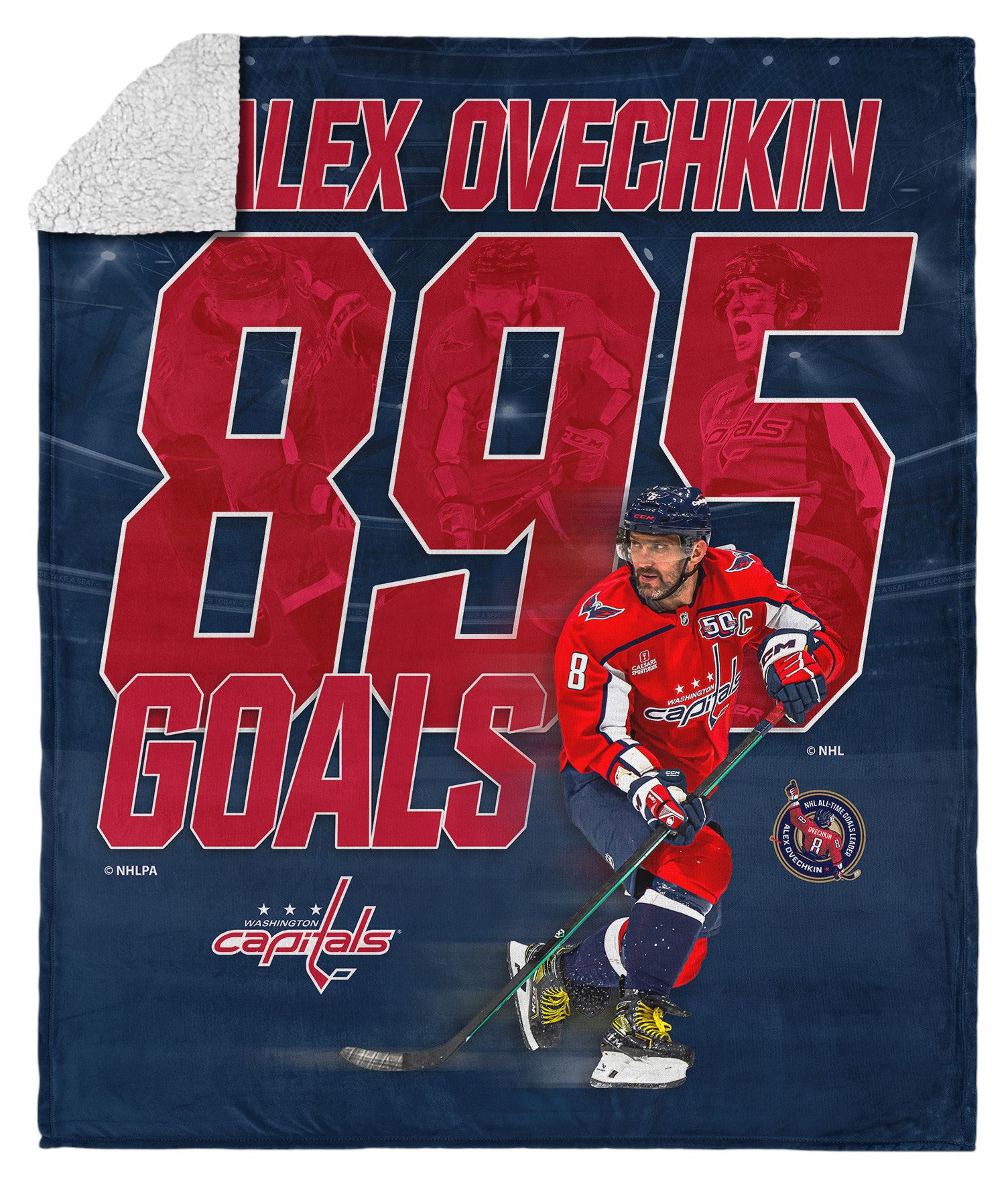 Northwest Washington Capitals Alexander Ovechkin #8 '895 Goals' Throw product image