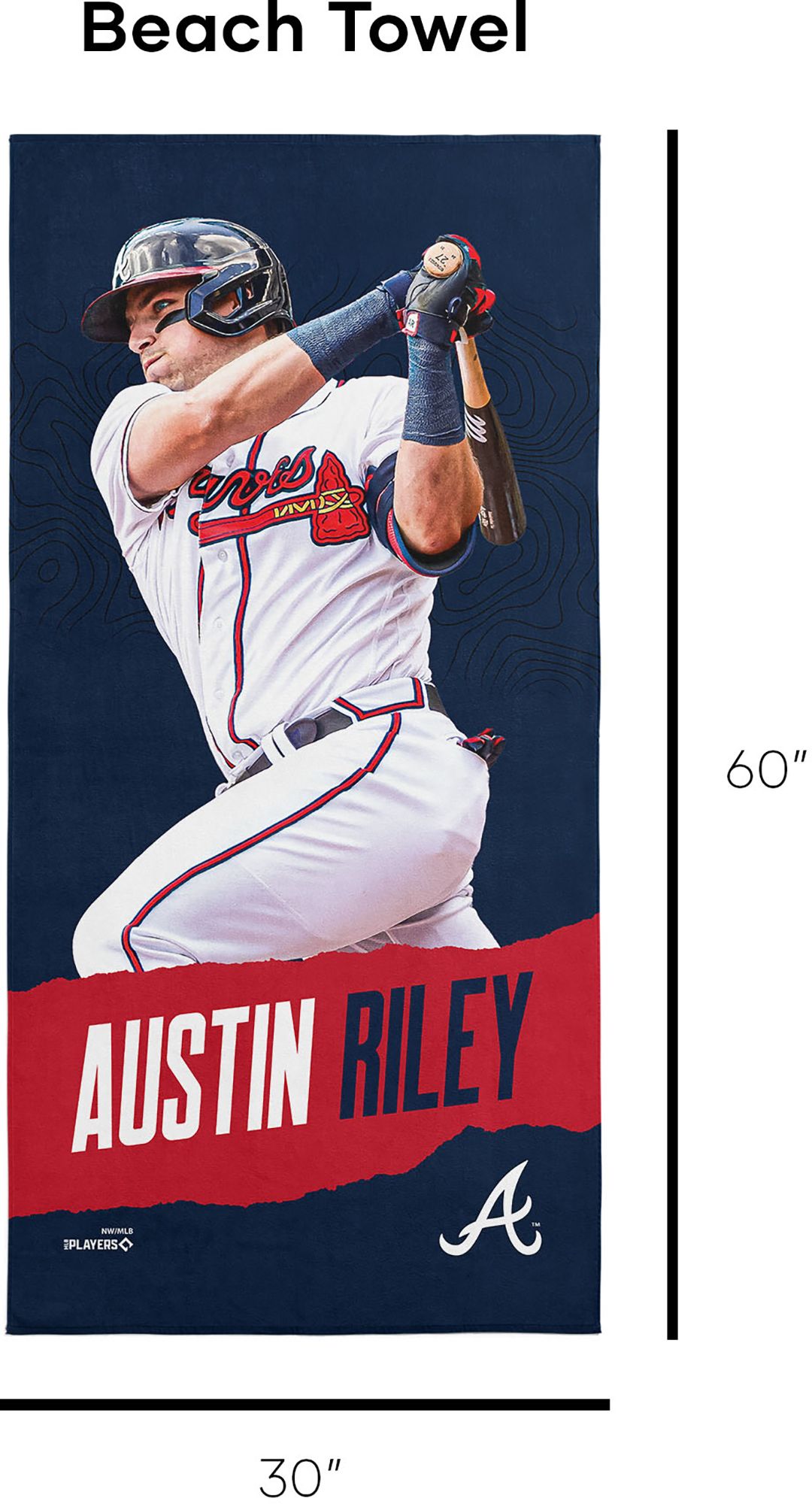 TheNorthwest Atlanta Braves Austin Riley Beach Towel product image