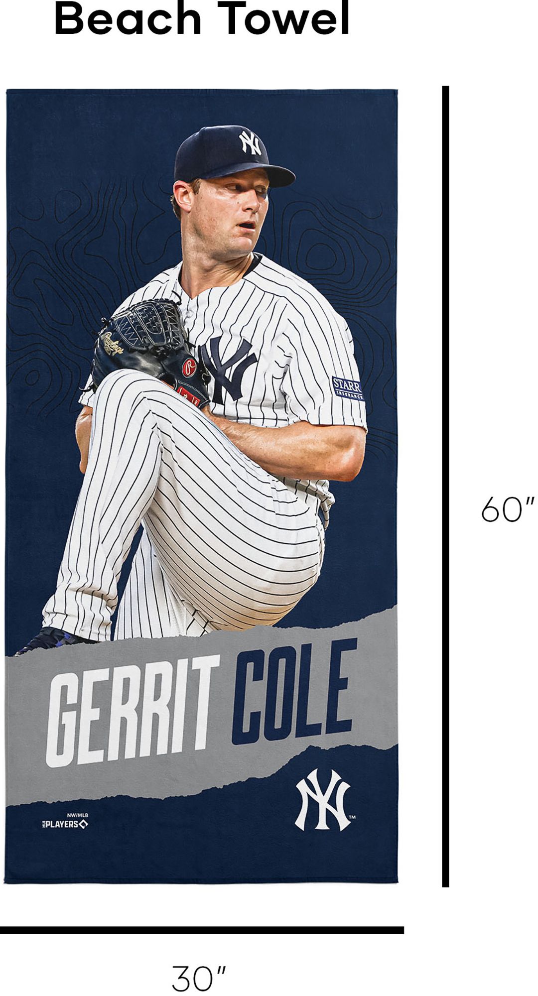 TheNorthwest New York Yankees Gerrit Cole Beach Towel product image
