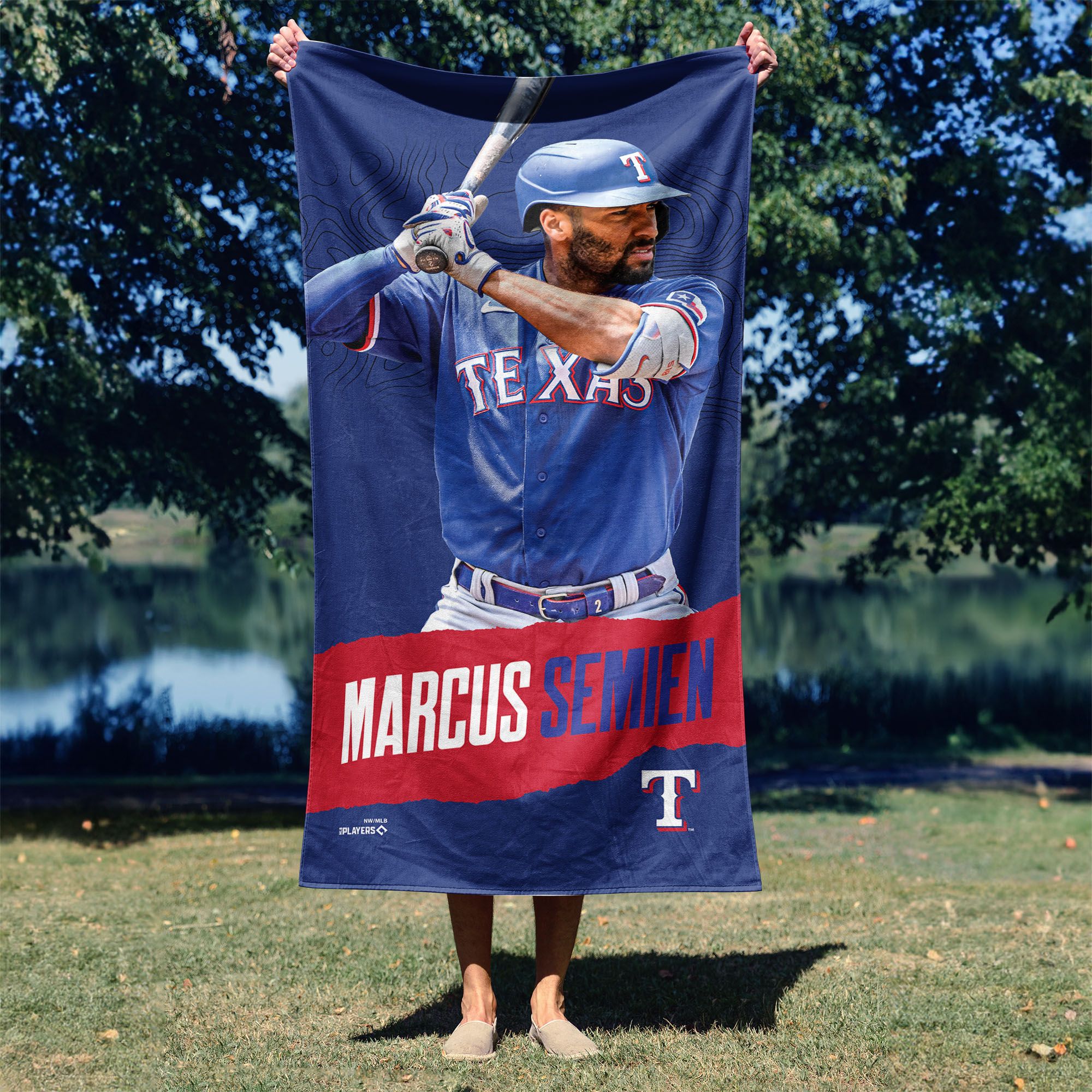 TheNorthwest Texas Rangers Marcus Semien Beach Towel product image