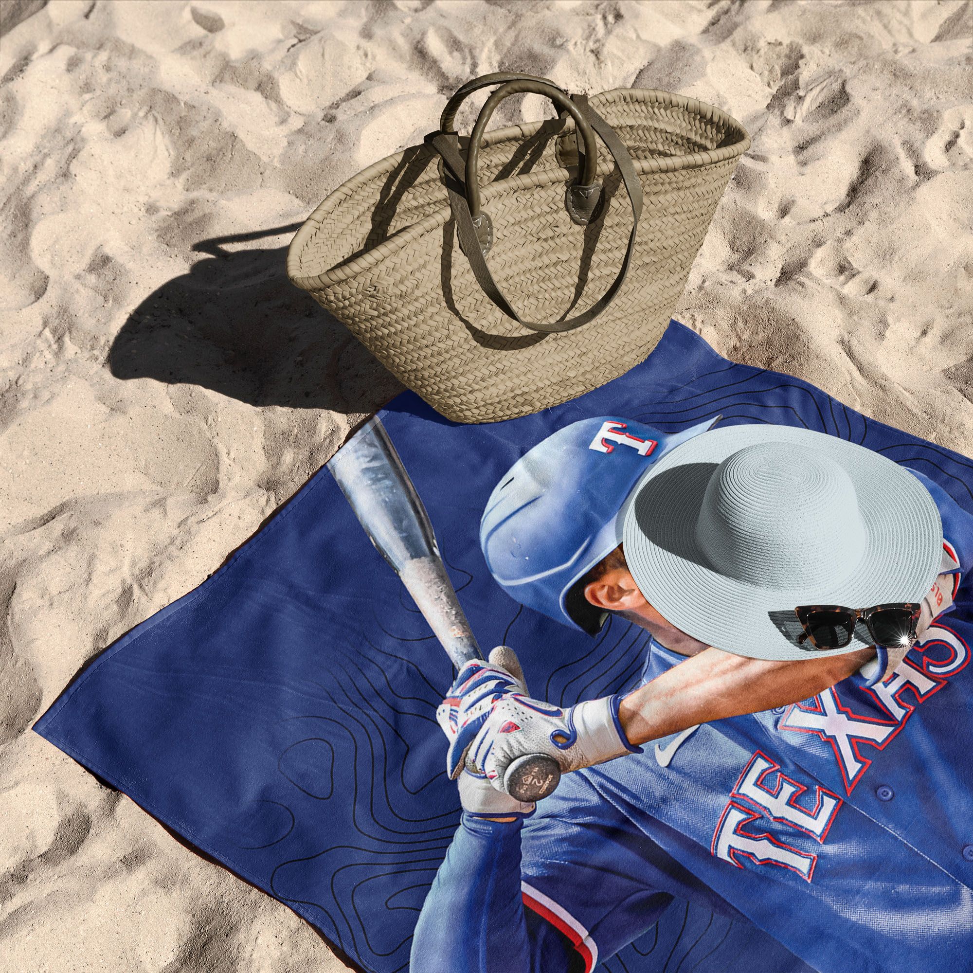 TheNorthwest Texas Rangers Marcus Semien Beach Towel product image