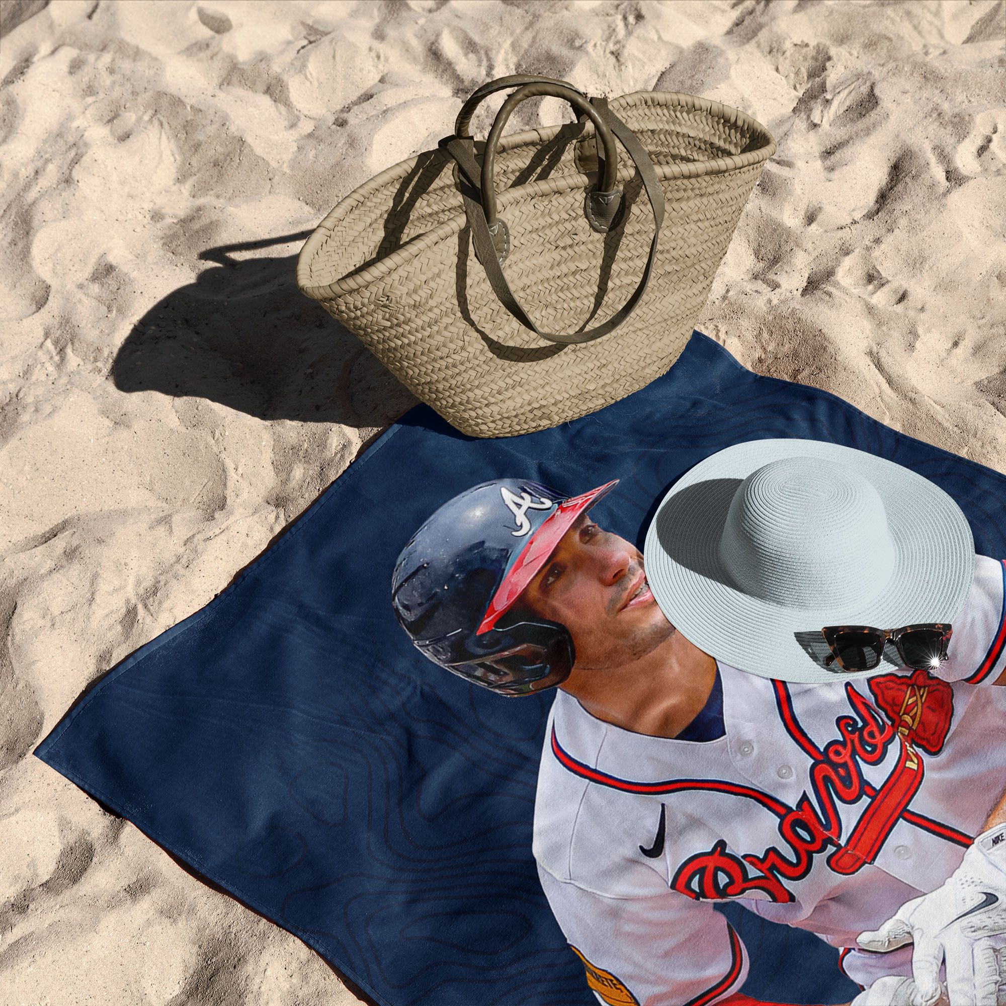 TheNorthwest Atlanta Braves Matt Olson Beach Towel product image