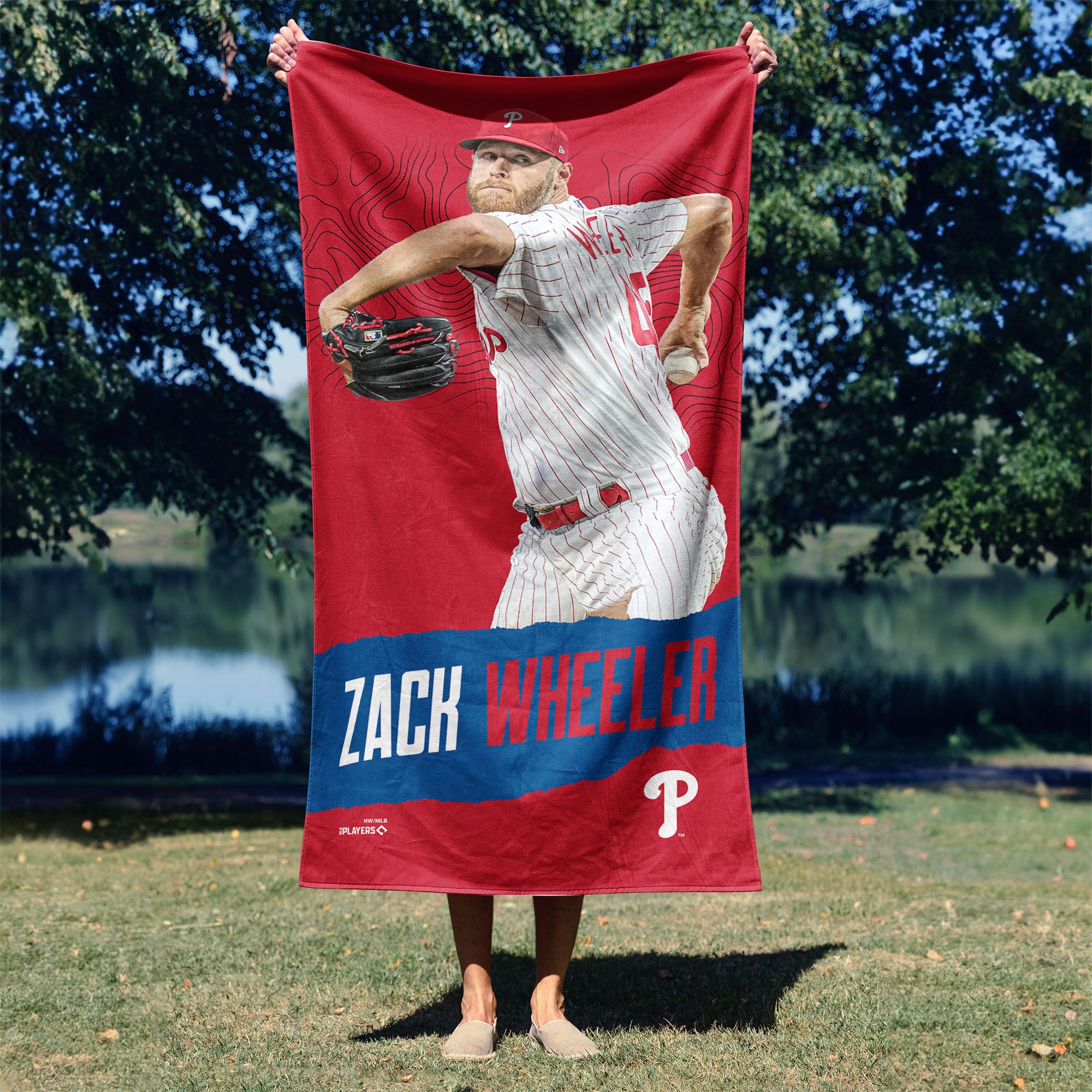 TheNorthwest Philadelphia Phillies Zack Wheeler Beach Towel product image