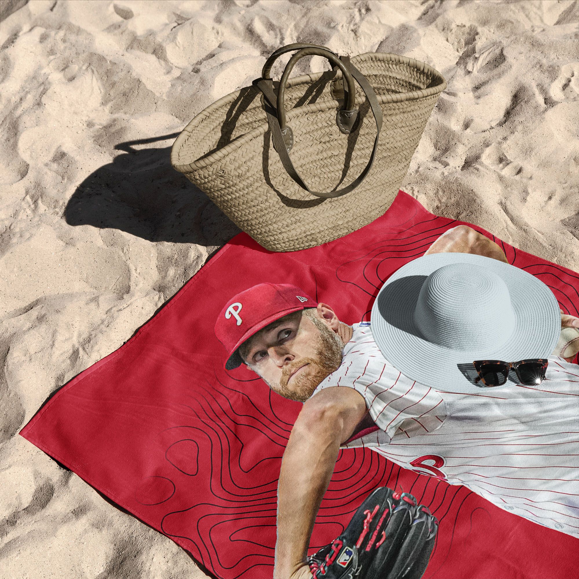 TheNorthwest Philadelphia Phillies Zack Wheeler Beach Towel product image
