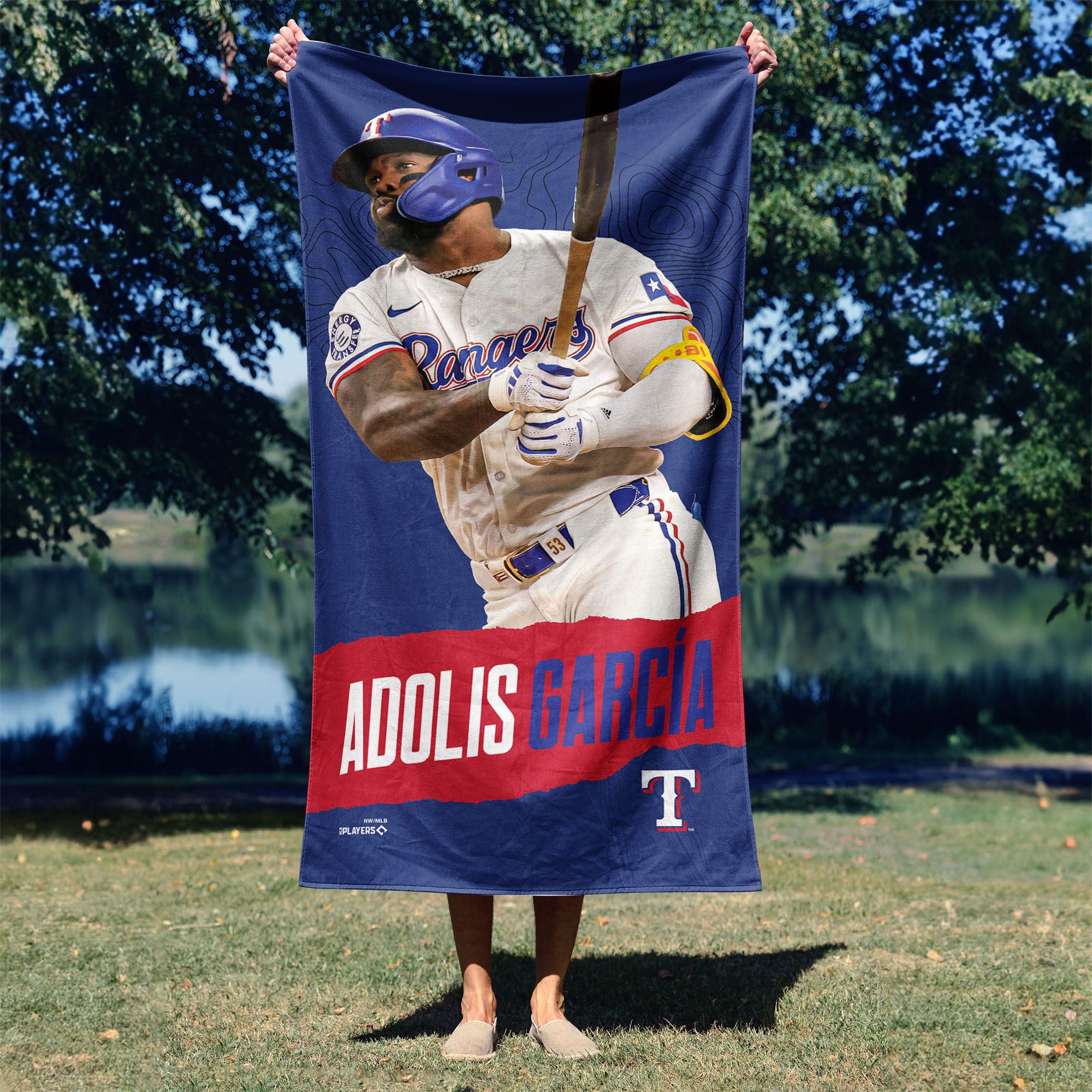 TheNorthwest Texas Rangers Adolis Garcia Beach Towel product image