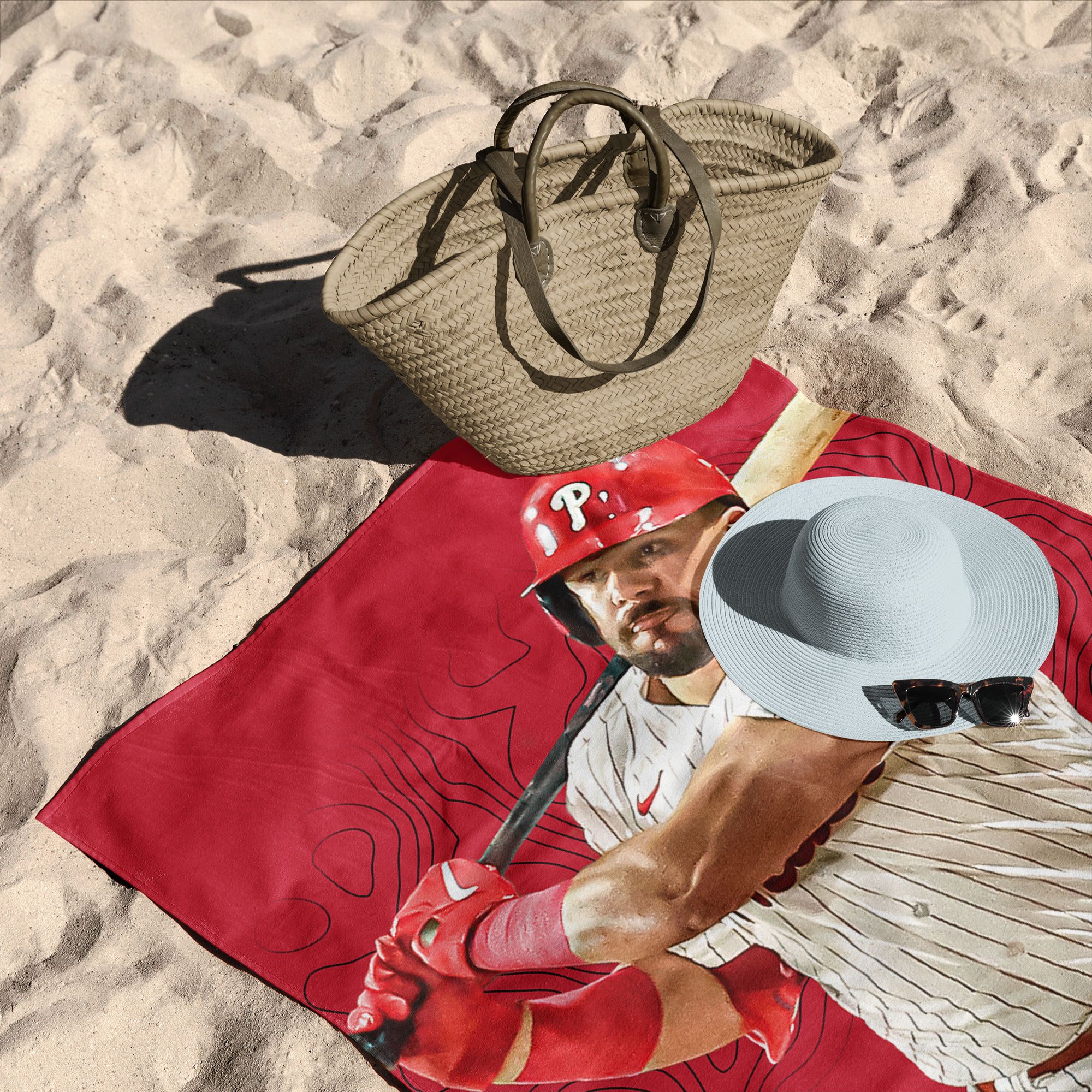 TheNorthwest Philadelphia Phillies Kyle Schwarber Beach Towel product image