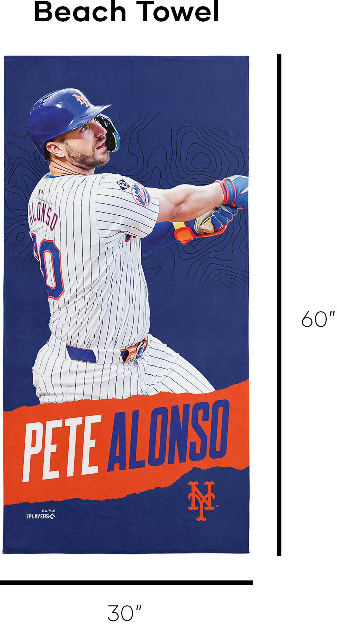 TheNorthwest New York Mets Pete Alonso Beach Towel product image