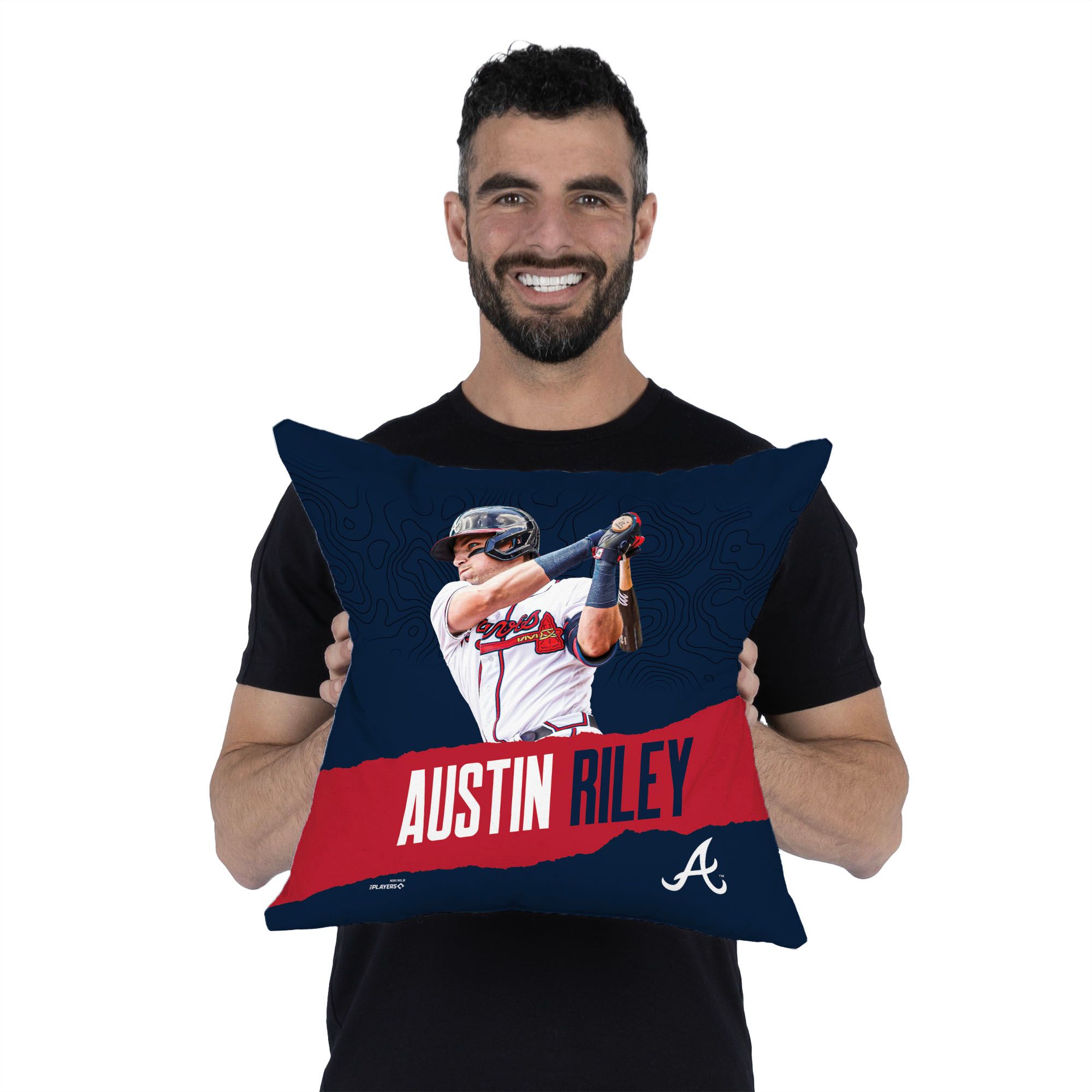 TheNorthwest Atlanta Braves Austin Riley 18'' x 18'' Throw Pillow product image