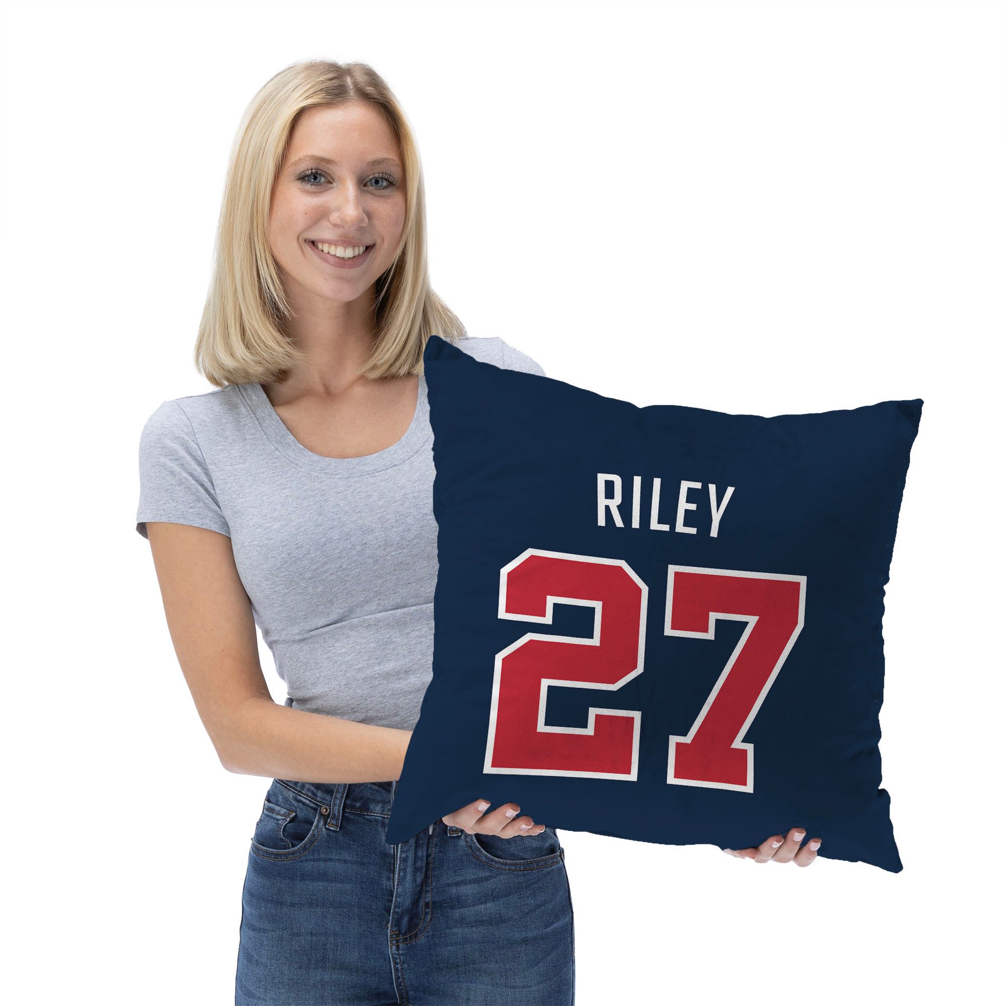 TheNorthwest Atlanta Braves Austin Riley 18'' x 18'' Throw Pillow product image