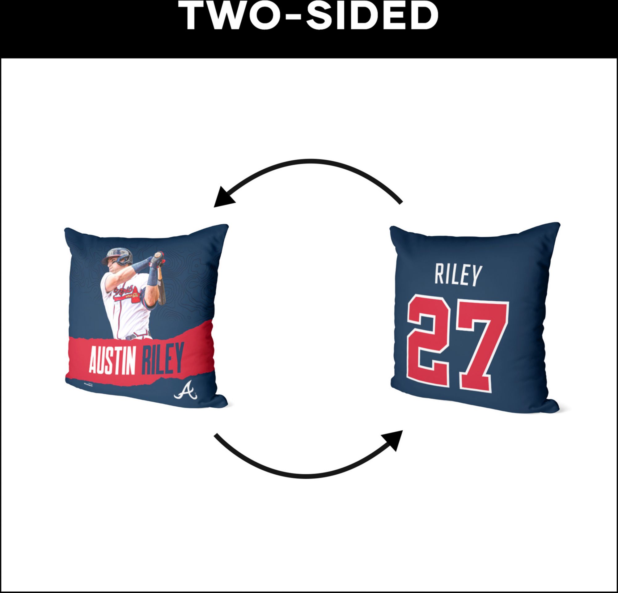TheNorthwest Atlanta Braves Austin Riley 18'' x 18'' Throw Pillow product image