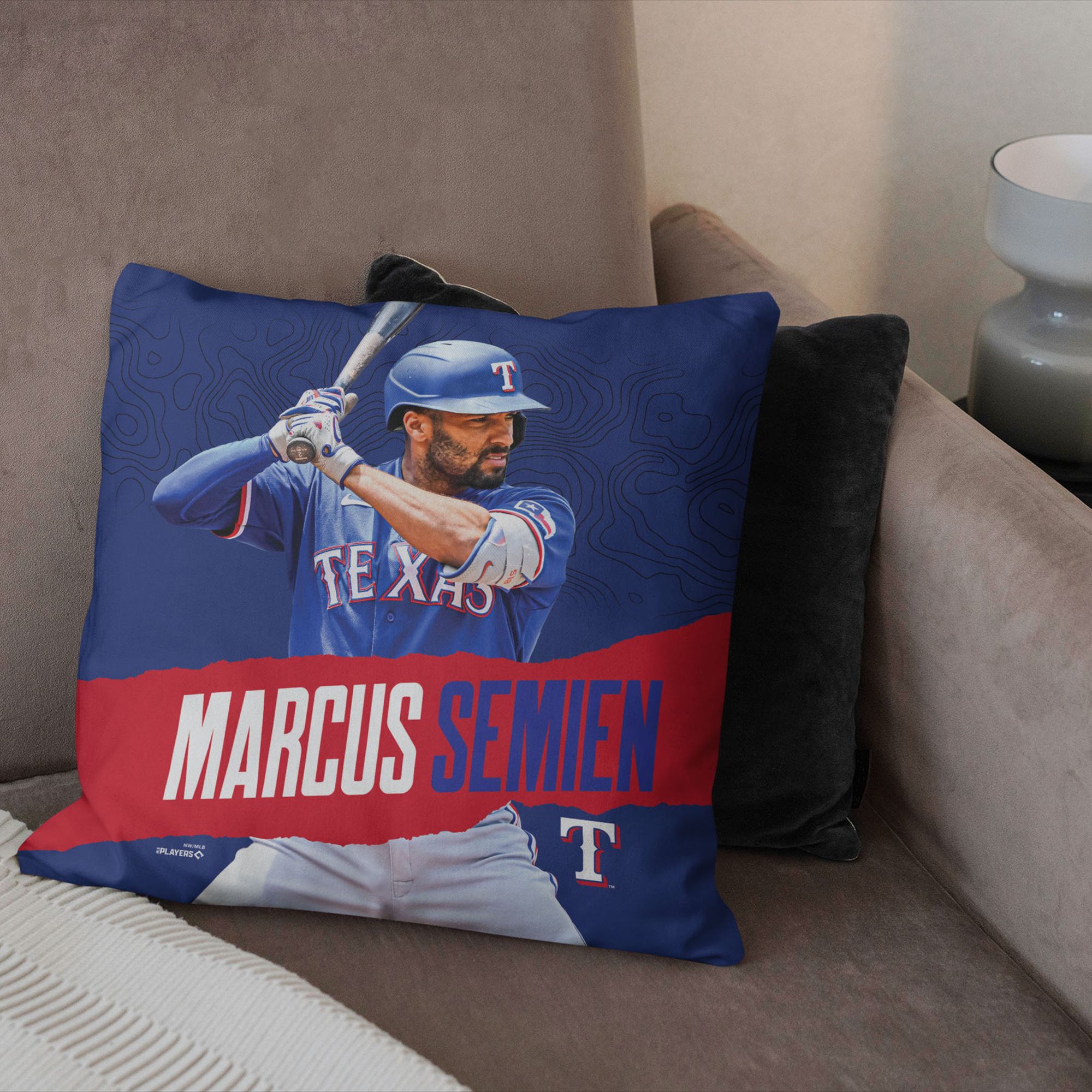TheNorthwest Texas Rangers Marcus Semien 18'' x 18'' Throw Pillow product image