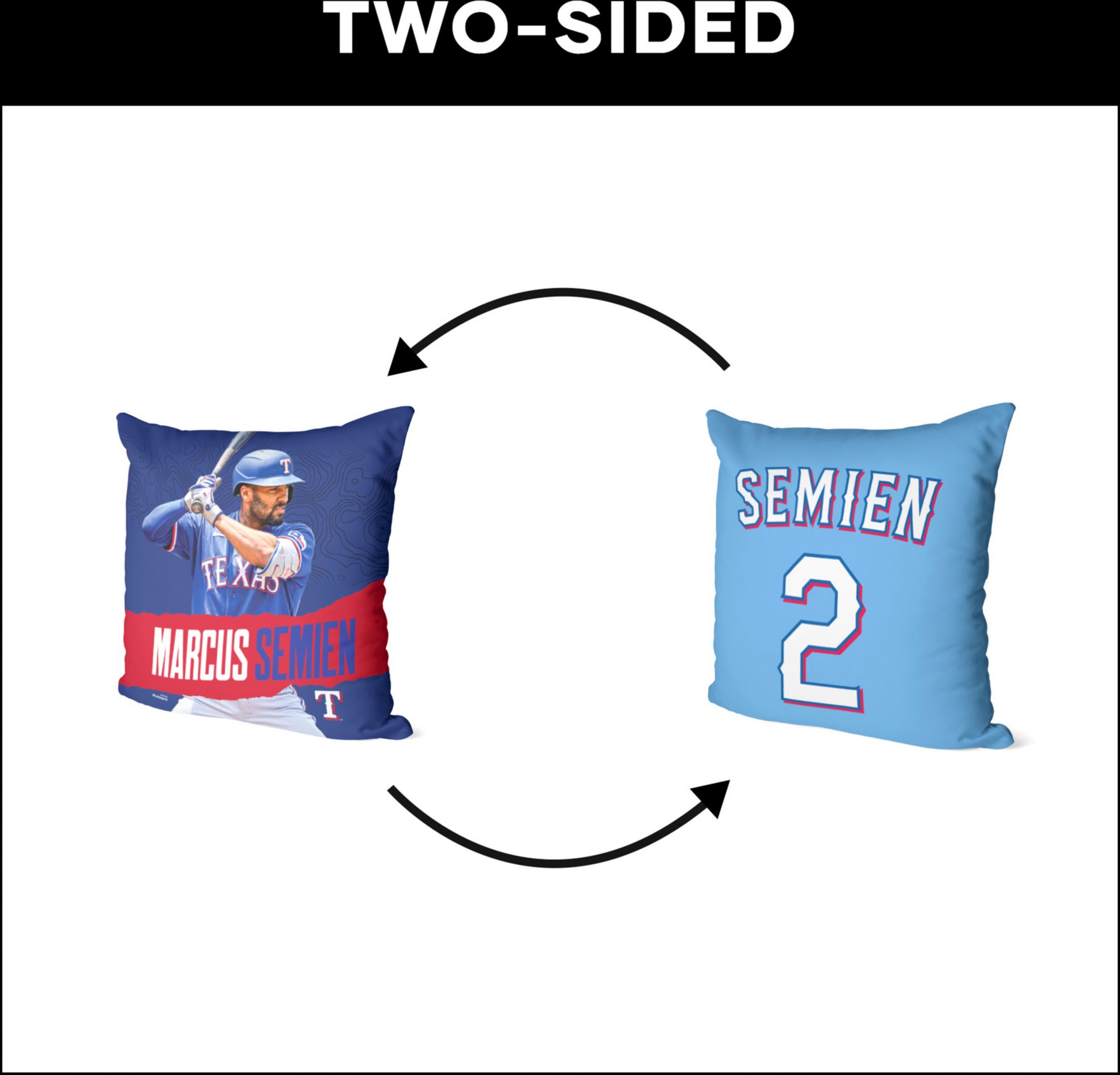 TheNorthwest Texas Rangers Marcus Semien 18'' x 18'' Throw Pillow product image