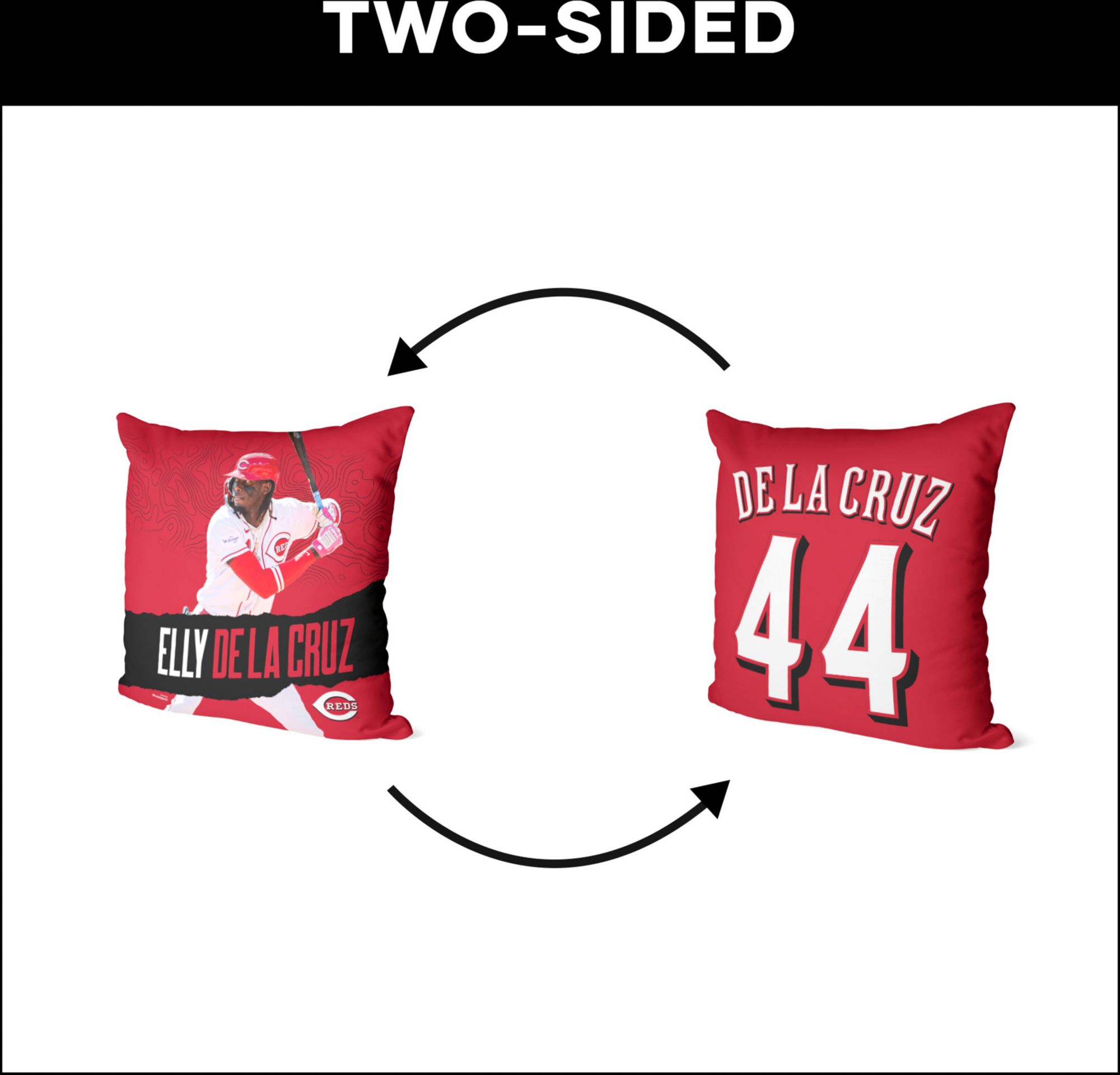 TheNorthwest Cincinnati Reds Elly De La Cruz 18'' x 18'' Throw Pillow product image