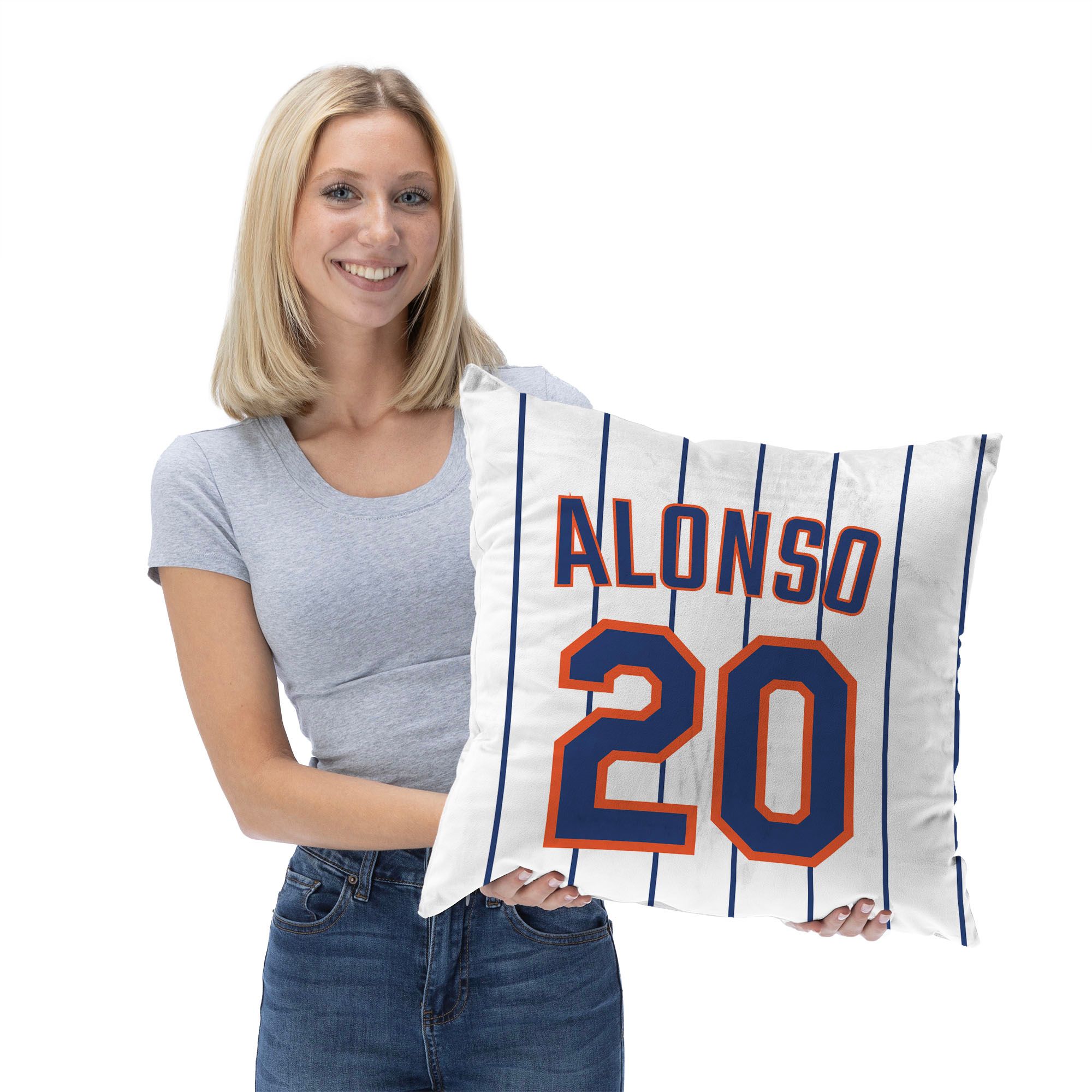 TheNorthwest New York Mets Pete Alonso 18'' x 18'' Throw Pillow product image