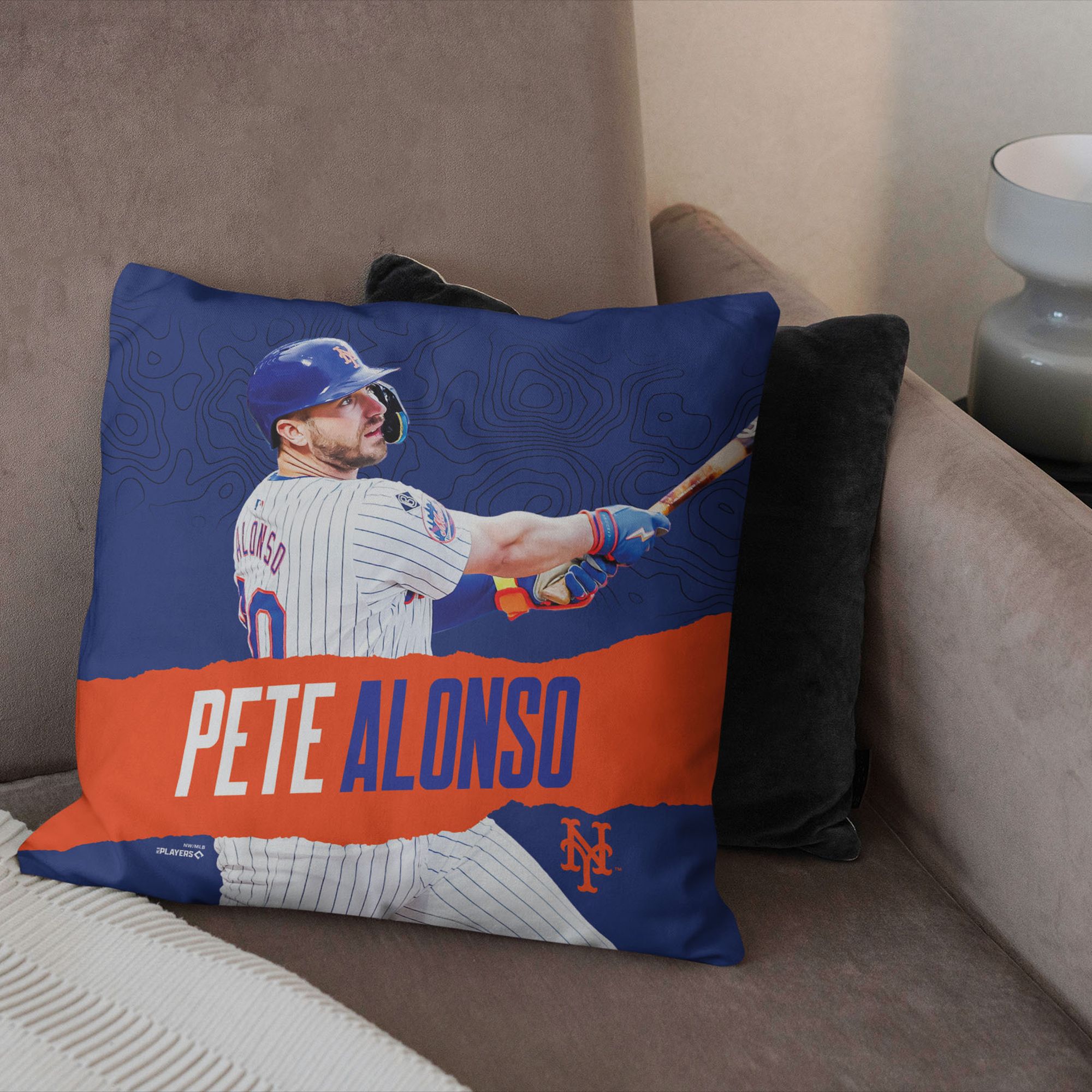 TheNorthwest New York Mets Pete Alonso 18'' x 18'' Throw Pillow product image