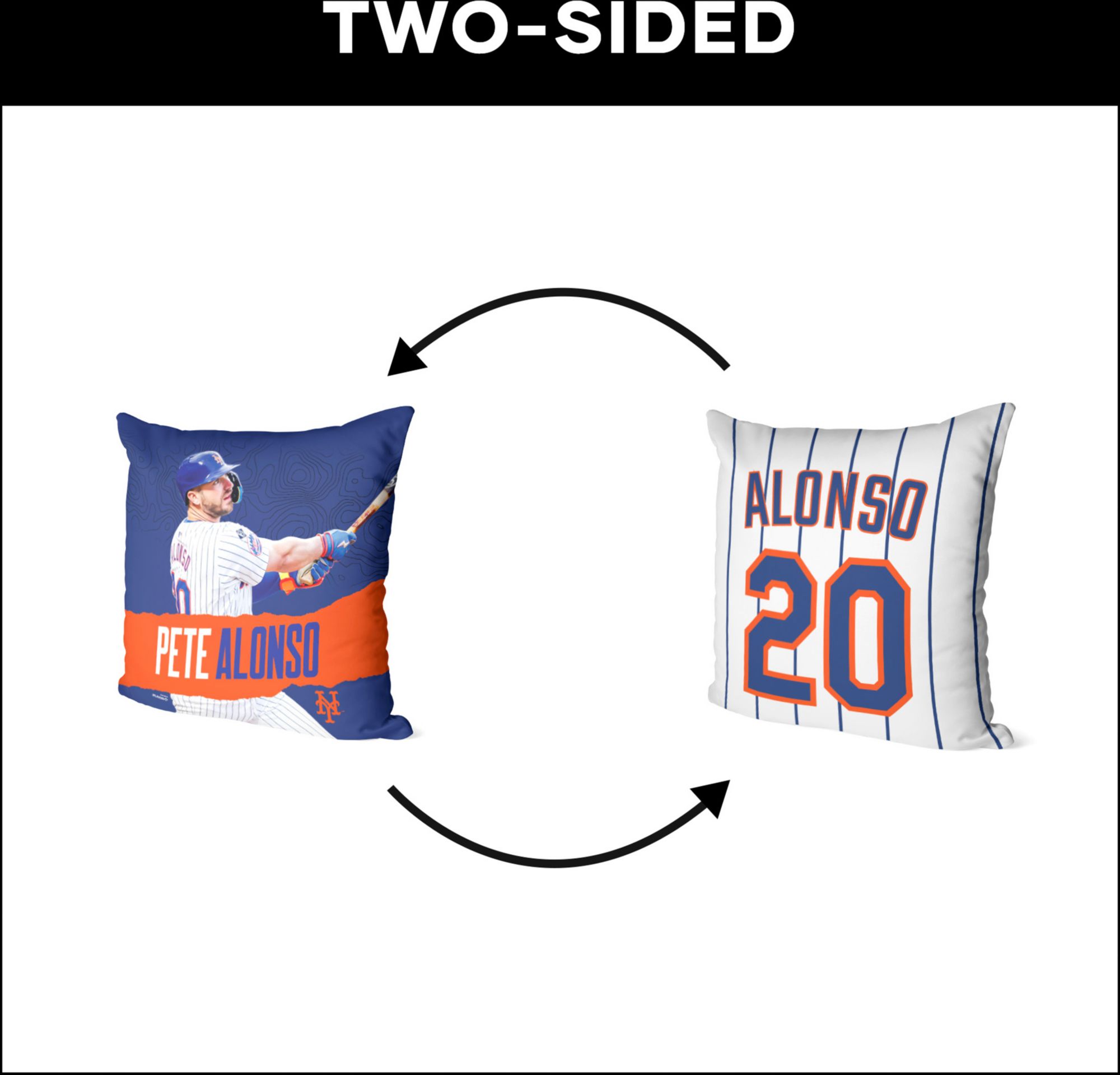 TheNorthwest New York Mets Pete Alonso 18'' x 18'' Throw Pillow product image