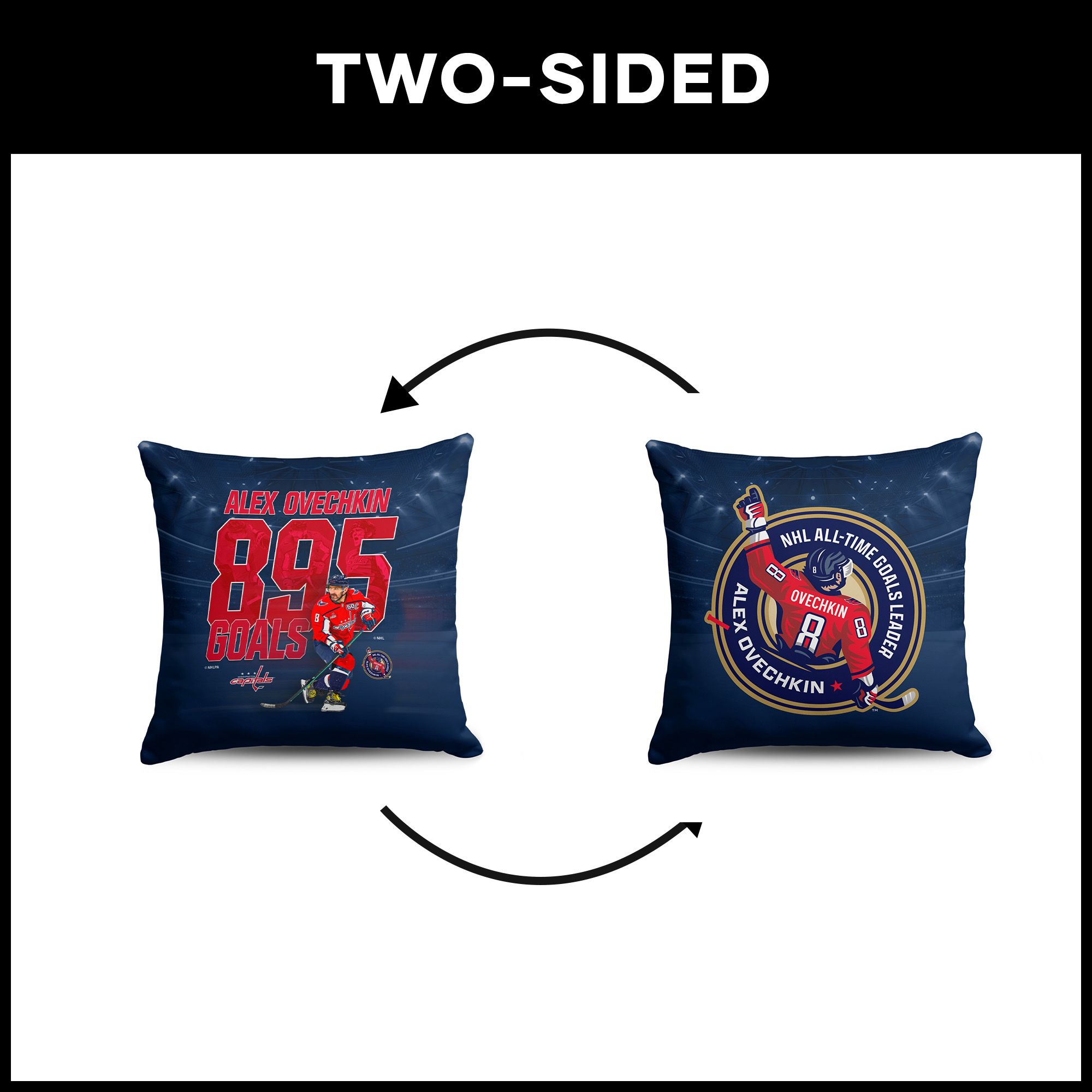 Northwest Washington Capitals Alexander Ovechkin #8 '895 Goals' Pillow product image