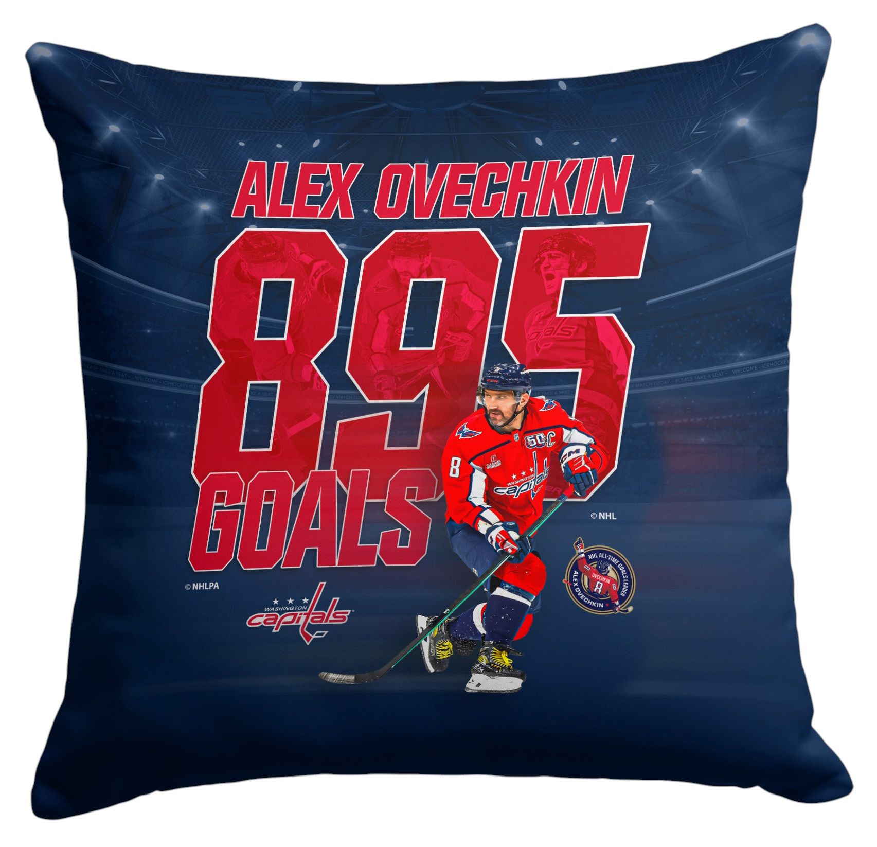 Northwest Washington Capitals Alexander Ovechkin #8 '895 Goals' Pillow product image