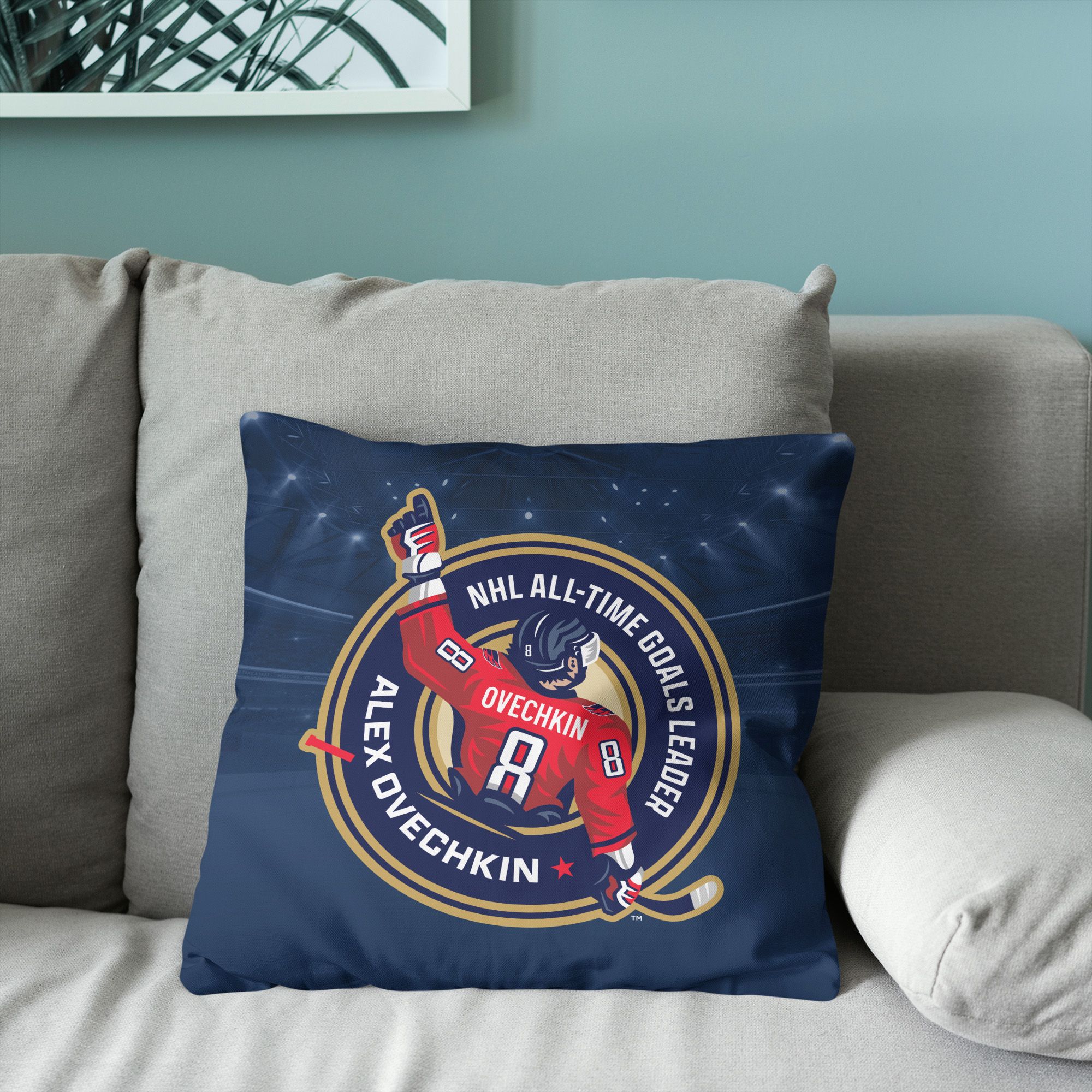 Northwest Washington Capitals Alexander Ovechkin #8 '895 Goals' Pillow product image