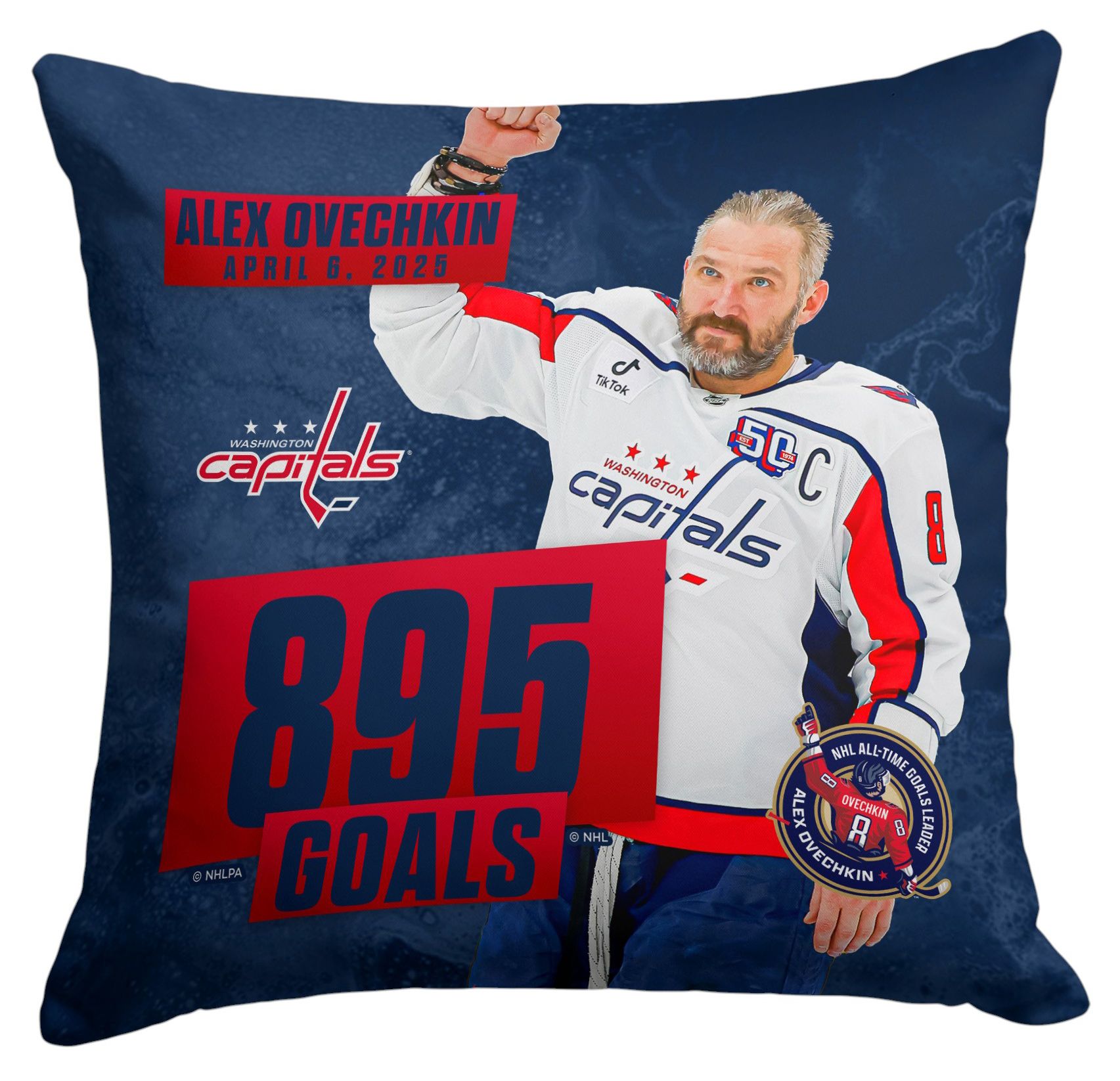 Northwest Washington Capitals Alexander Ovechkin #8 '895 Goals' Photo Pillow product image