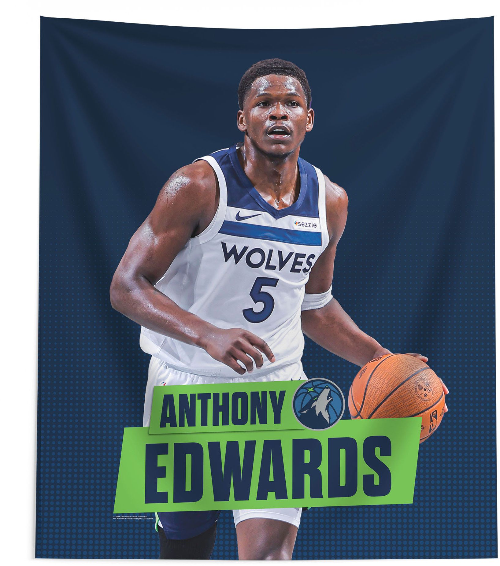 TheNorthwest Minnesota Timberwolves Anthony Edwards 50'' x 60'' Wall Hanging product image