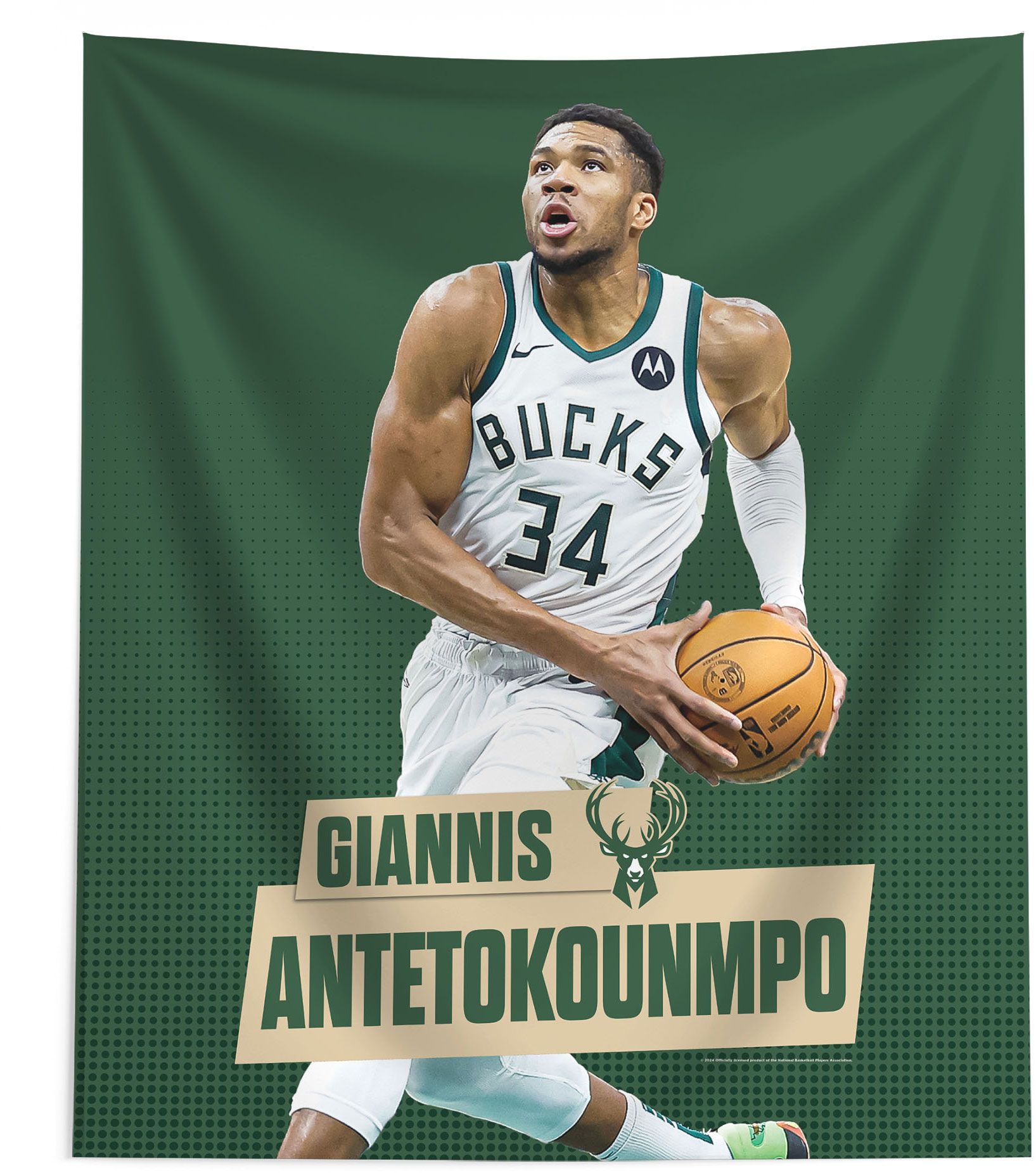 TheNorthwest Milwaukee Bucks Giannis Antetokounmpo 50'' x 60'' Wall Hanging product image