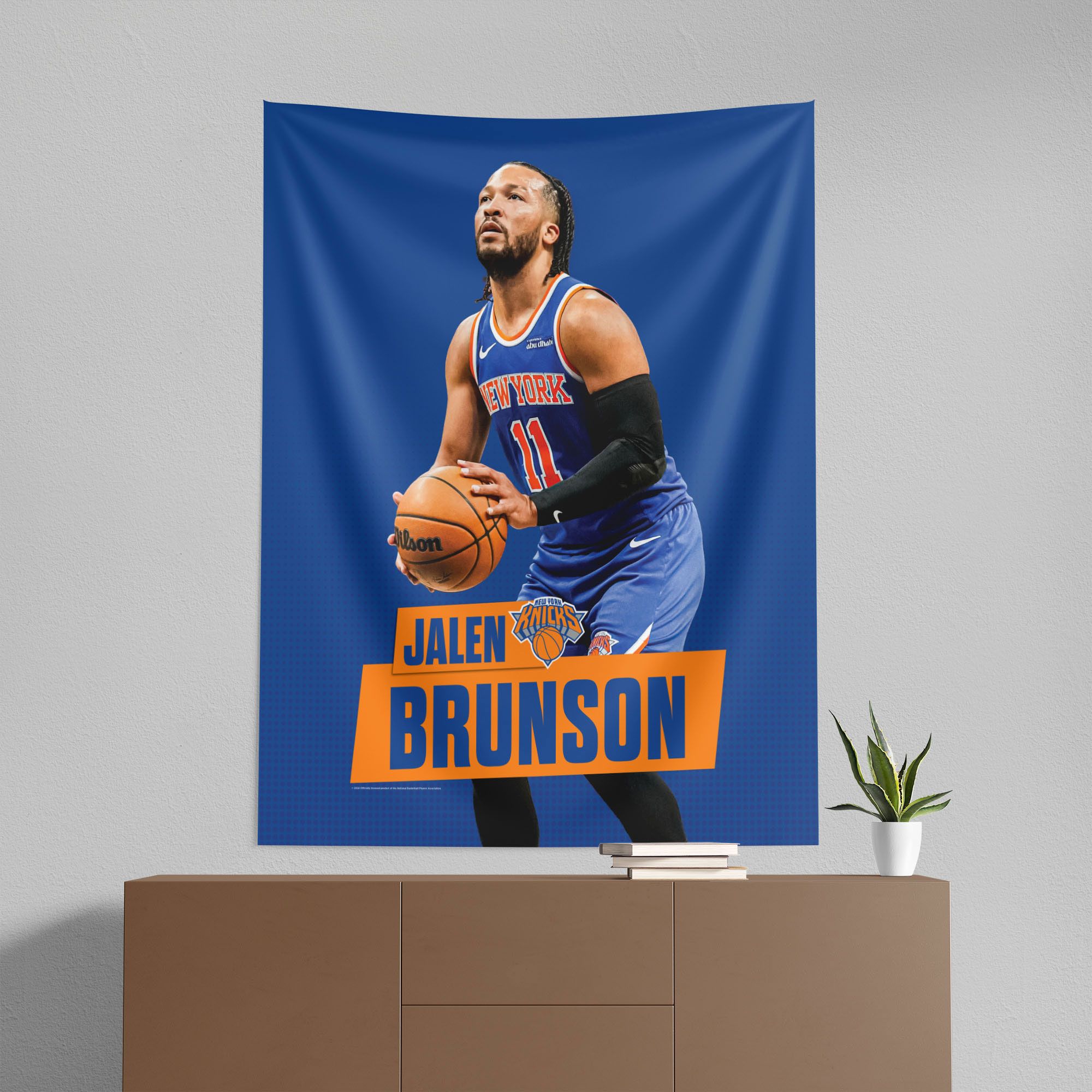 TheNorthwest New York Knicks Jalen Brunson 50'' x 60'' Wall Hanging product image