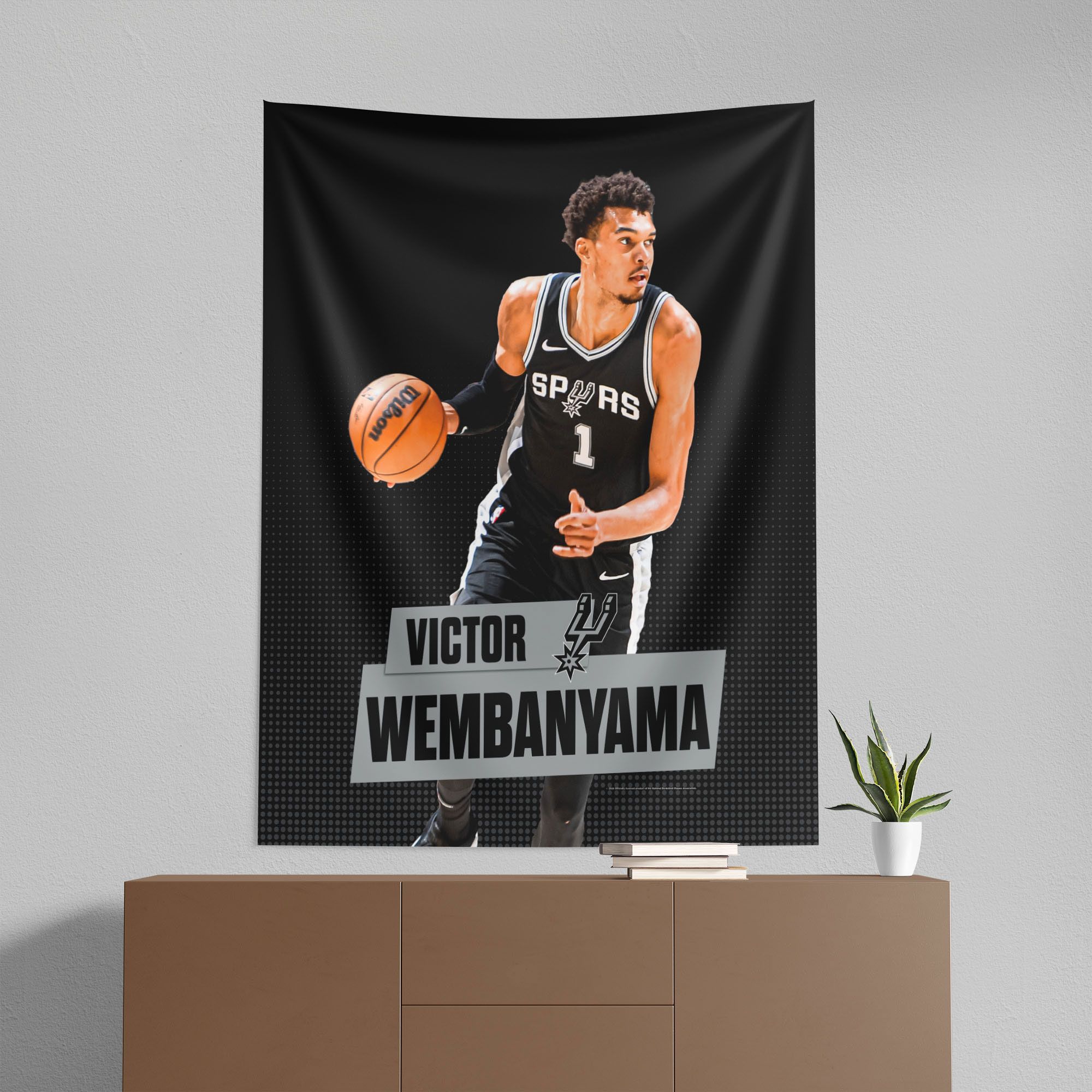 TheNorthwest San Antonio Spurs Victor Wembanyama 50'' x 60'' Wall Hanging product image