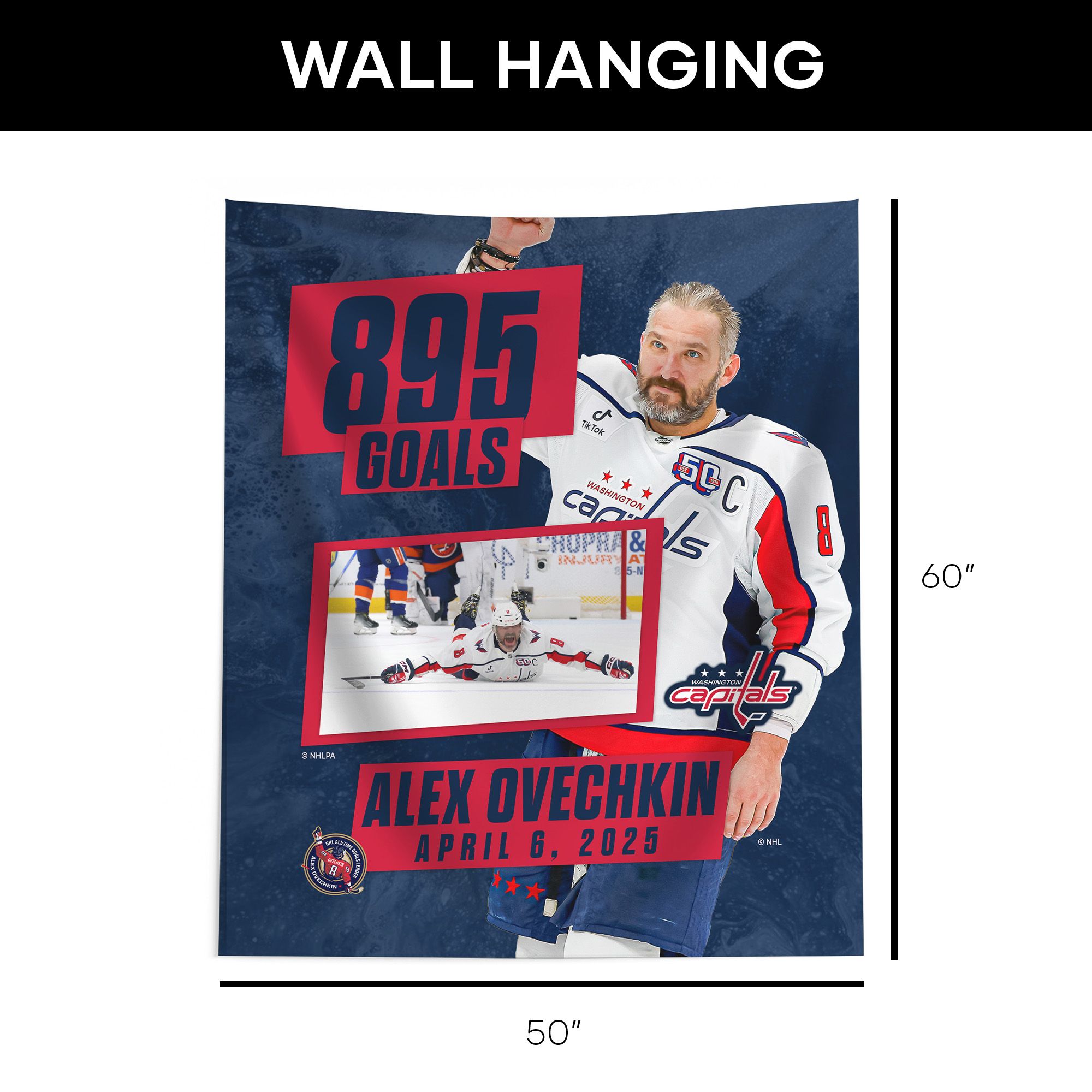 Northwest Washington Capitals Alexander Ovechkin #8 '895 Goals' Photo Wall Hang product image