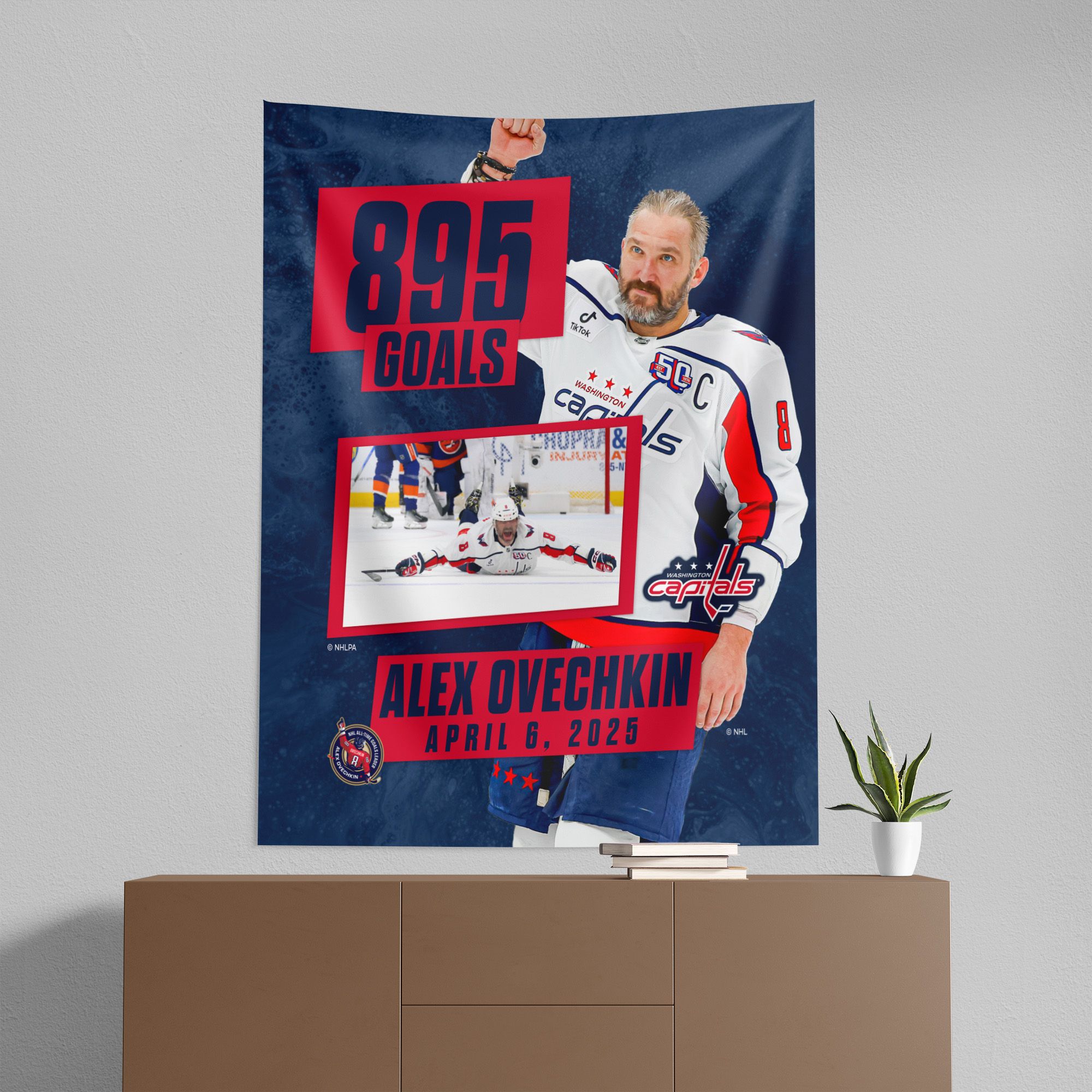 Northwest Washington Capitals Alexander Ovechkin #8 '895 Goals' Photo Wall Hang product image