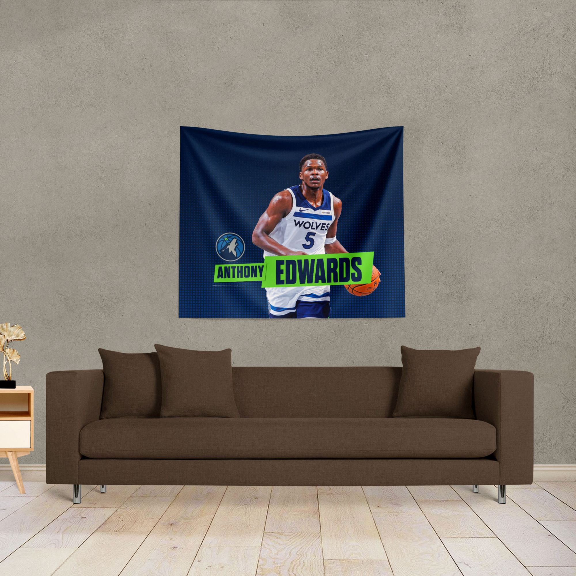 TheNorthwest Minnesota Timberwolves Anthony Edwards 34'' x 40'' Wall Hanging product image