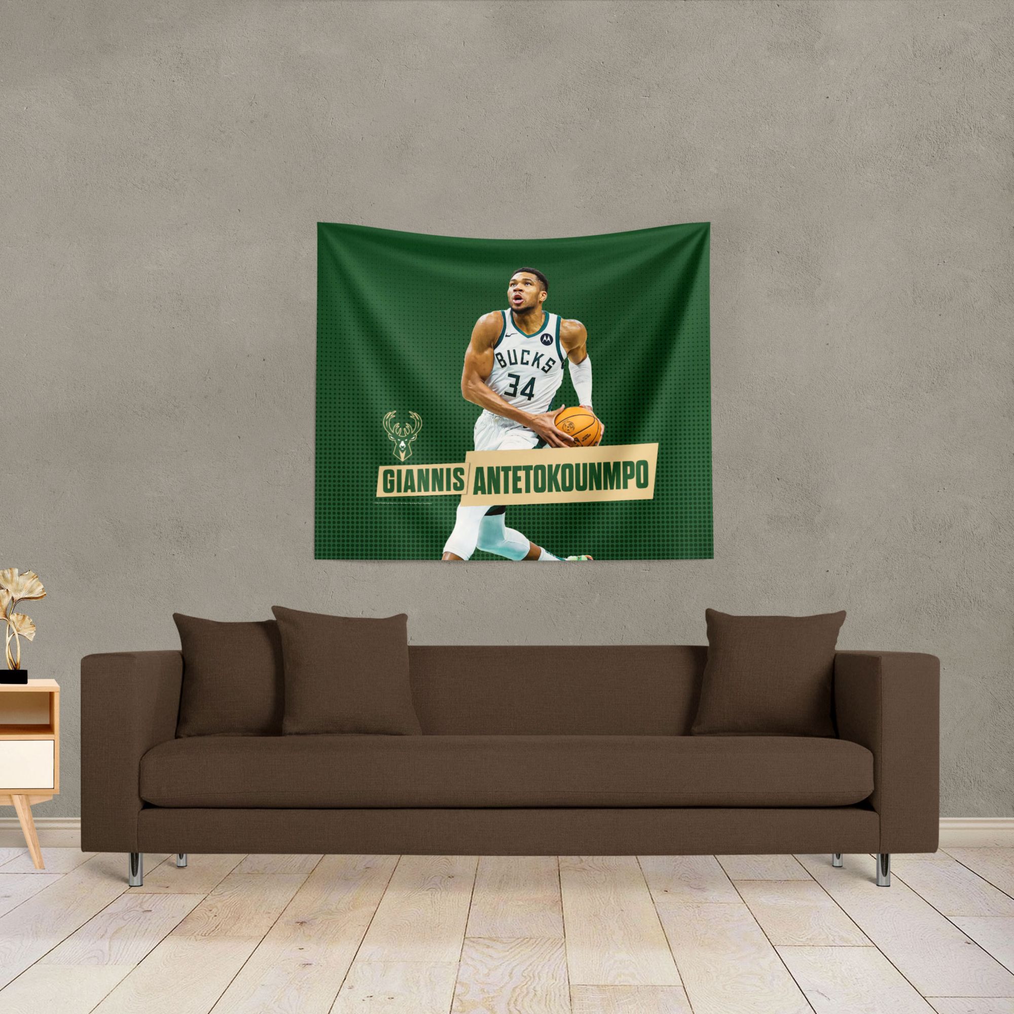 TheNorthwest Milwaukee Bucks Giannis Antetokounmpo 34'' x 40'' Wall Hanging product image