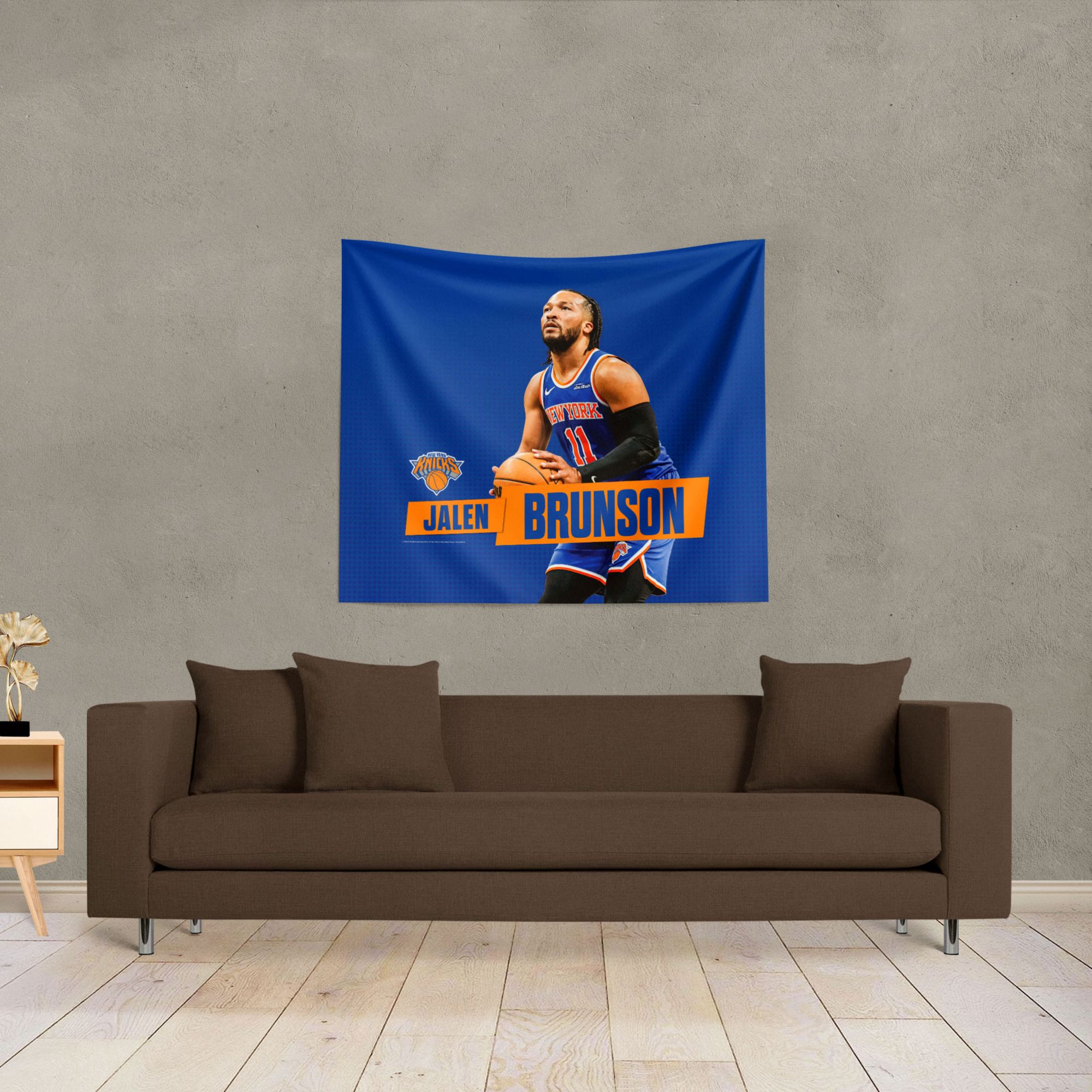 TheNorthwest New York Knicks Jalen Brunson 34'' x 40'' Wall Hanging product image