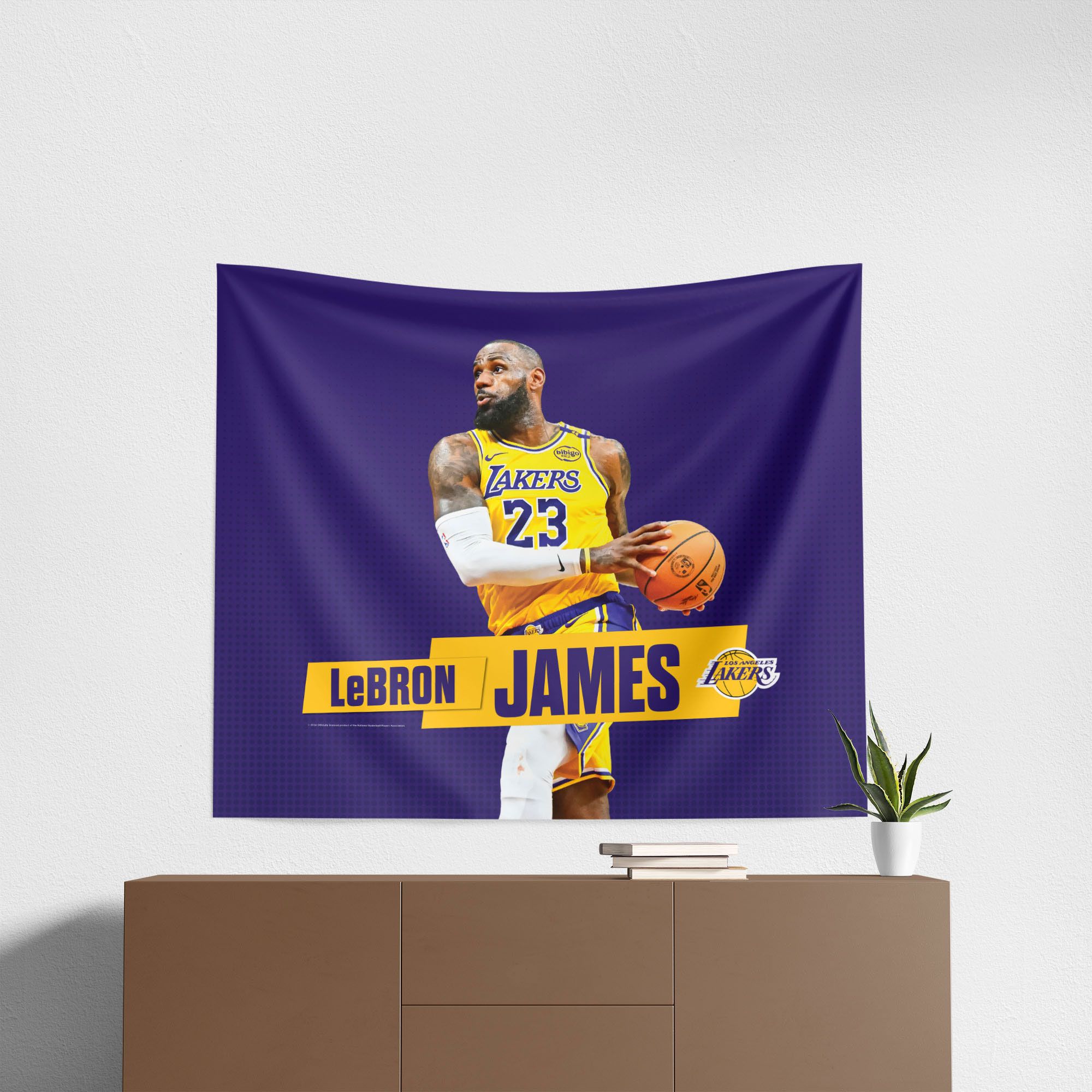TheNorthwest Los Angeles Lakers LeBron James 34'' x 40'' Wall Hanging product image