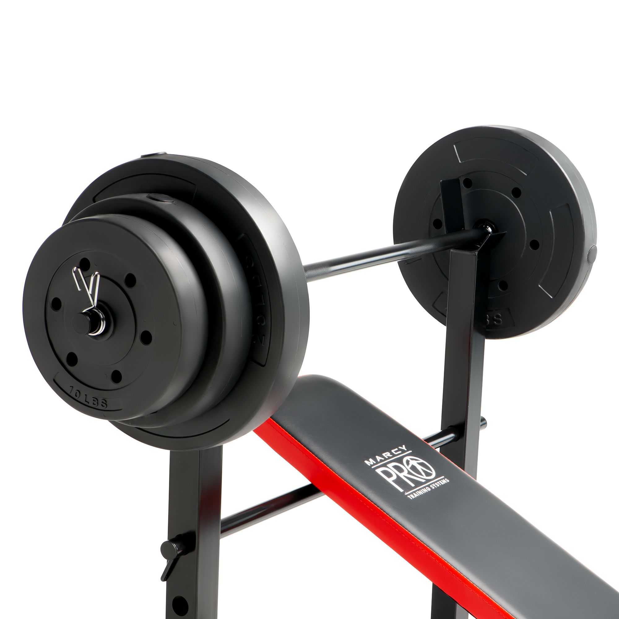 Marcy Pro Standard Weight Bench with 100 lb. Weight Set product image