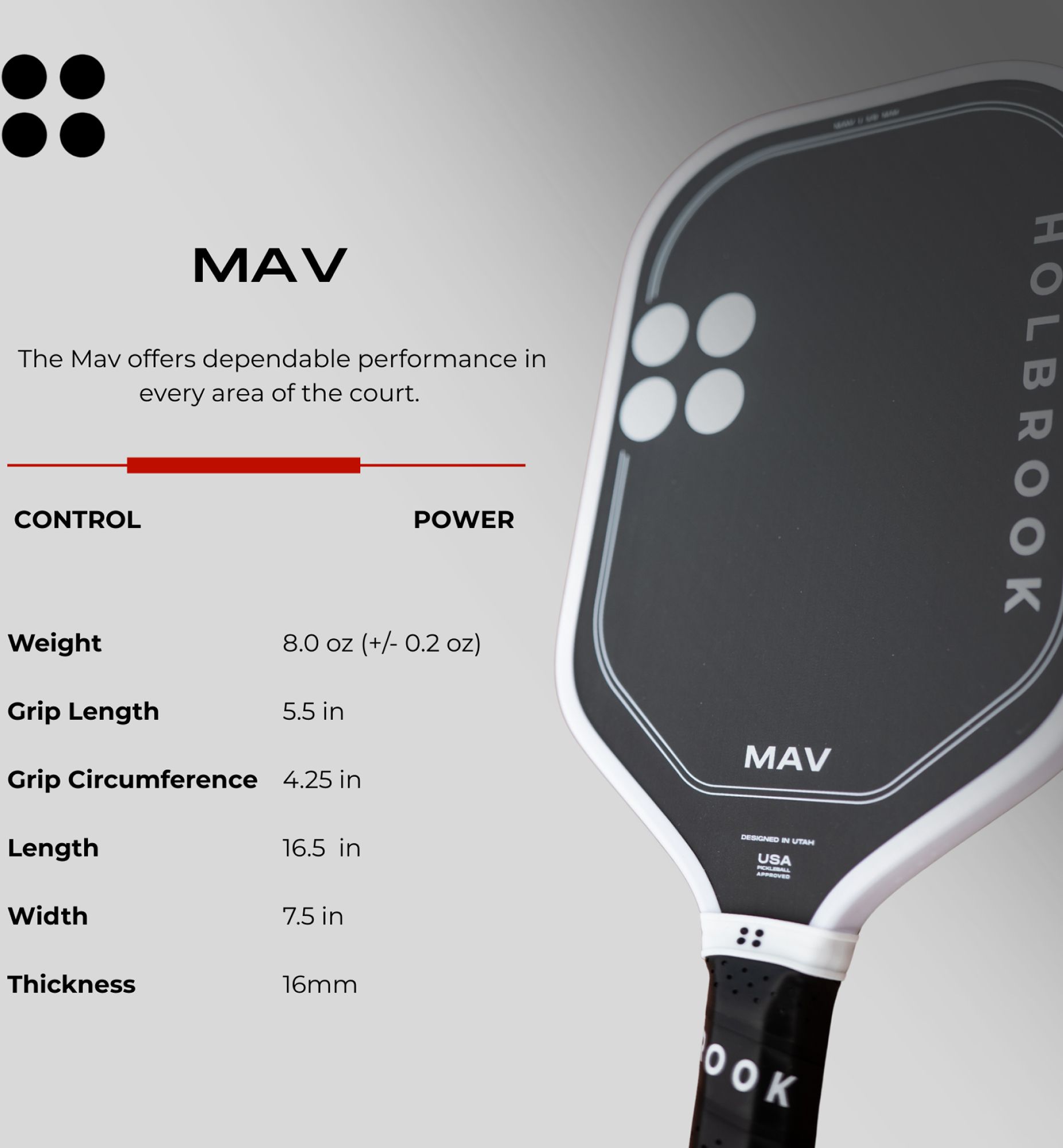 Holbrook Mav Pickleball Paddle product image