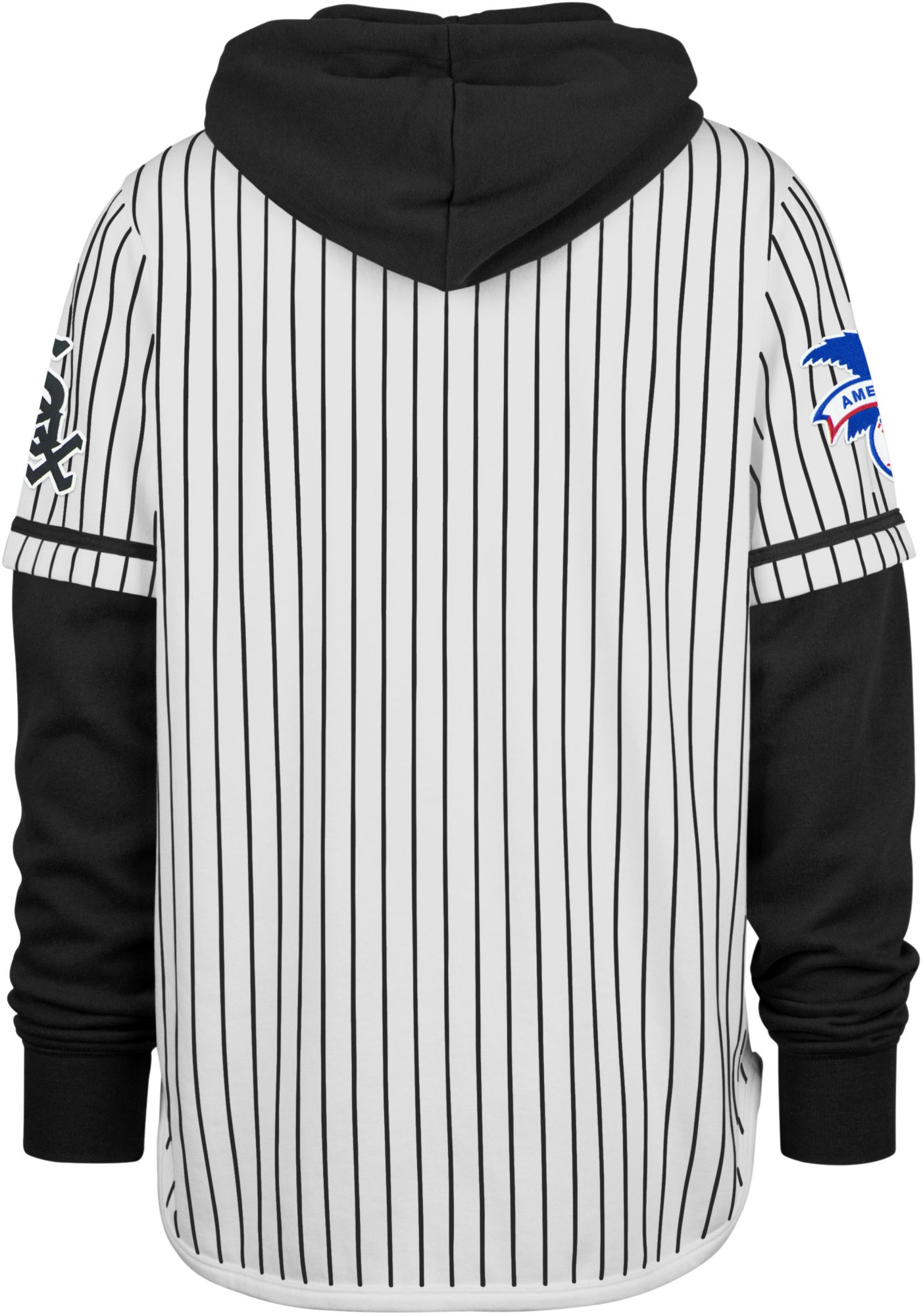 '47 Men's Chicago White Sox White Pinstripe Double Header Shirt product image