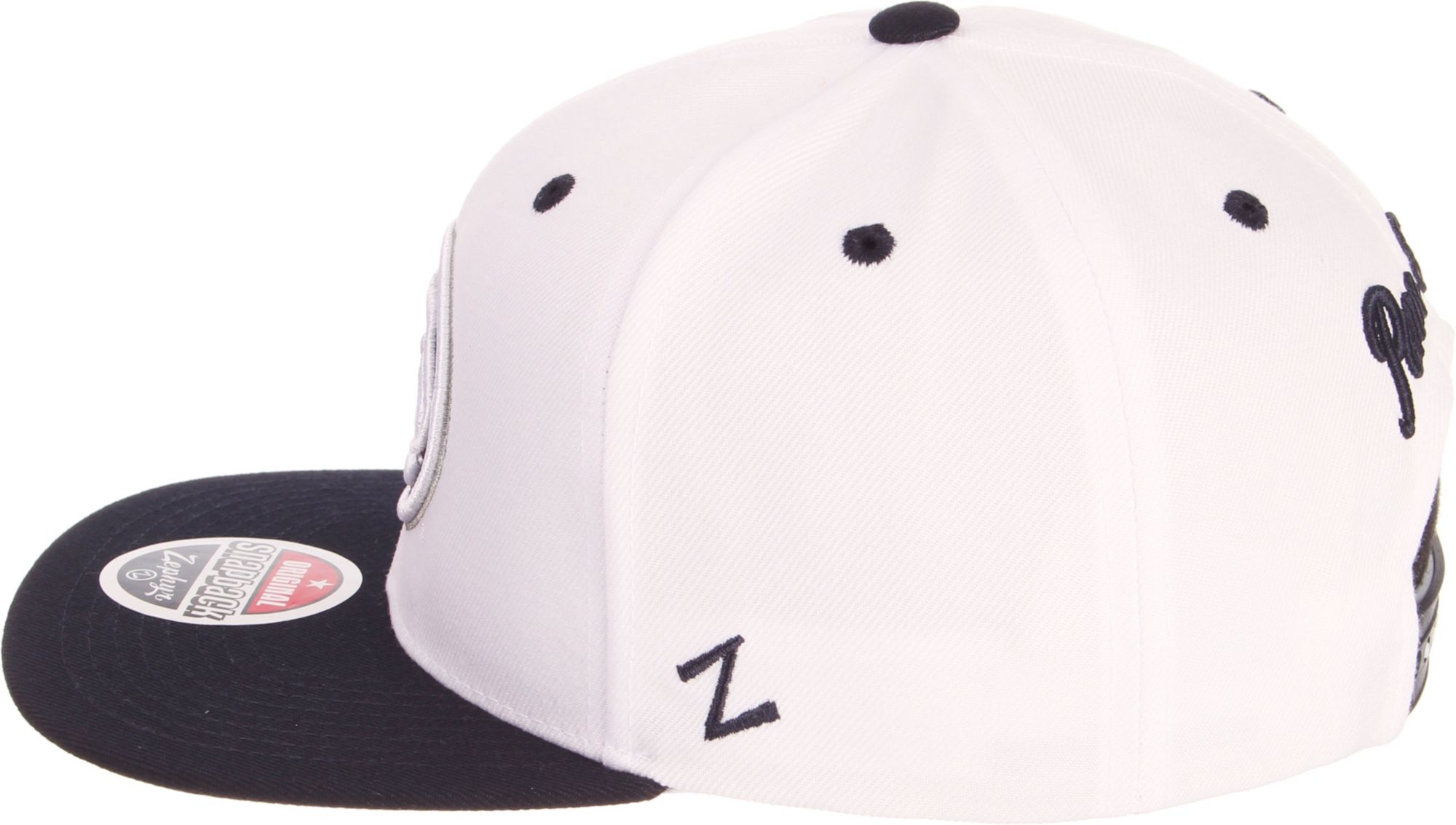 Zephyr Adult Penn State Nittany Lions White/Blue Script Adjustable Snapback Hat product image
