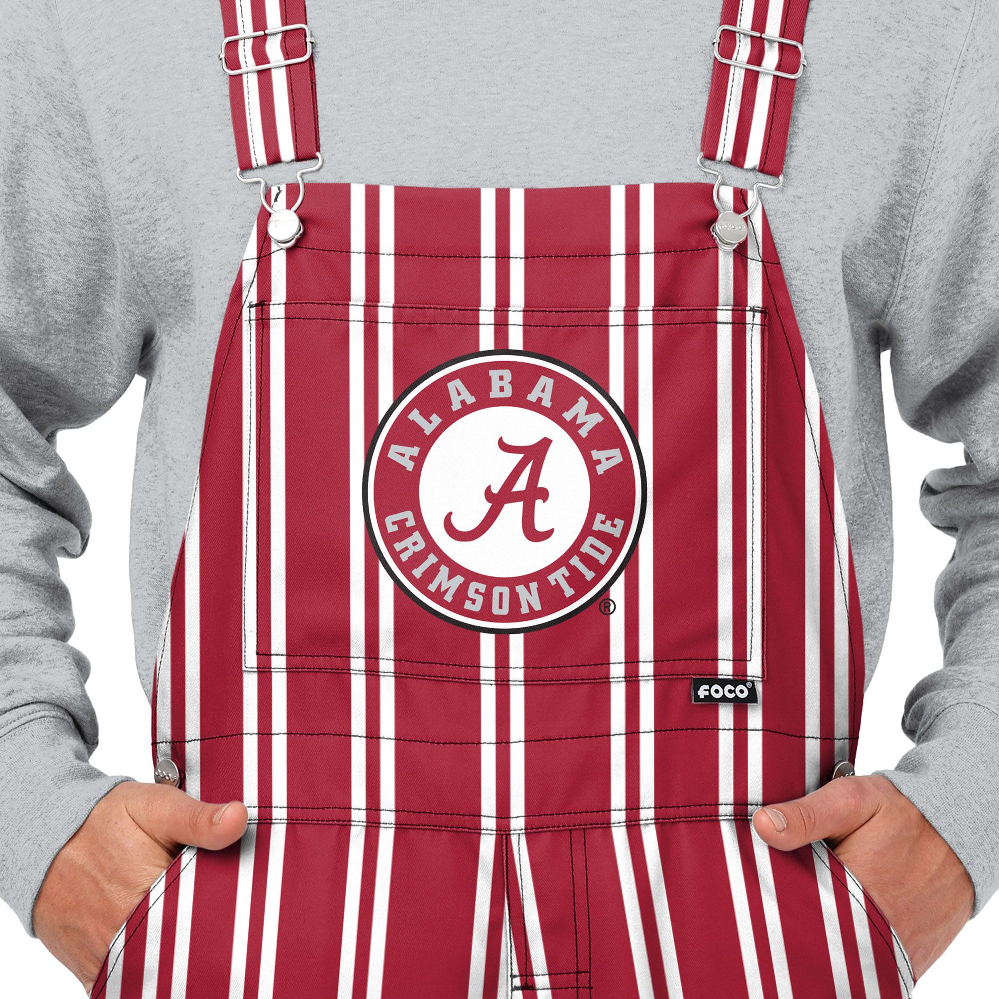 FOCO Men's Alabama Crimson Tide Red Spirit Overalls product image