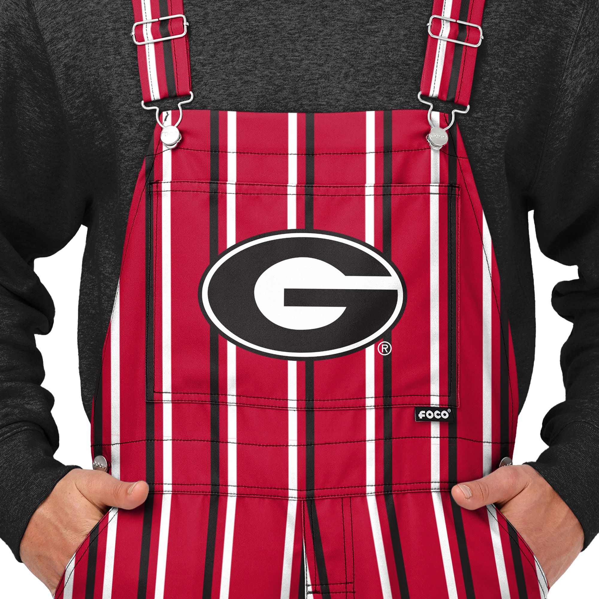 FOCO Men's Georgia Bulldogs Red Spirit Overalls product image