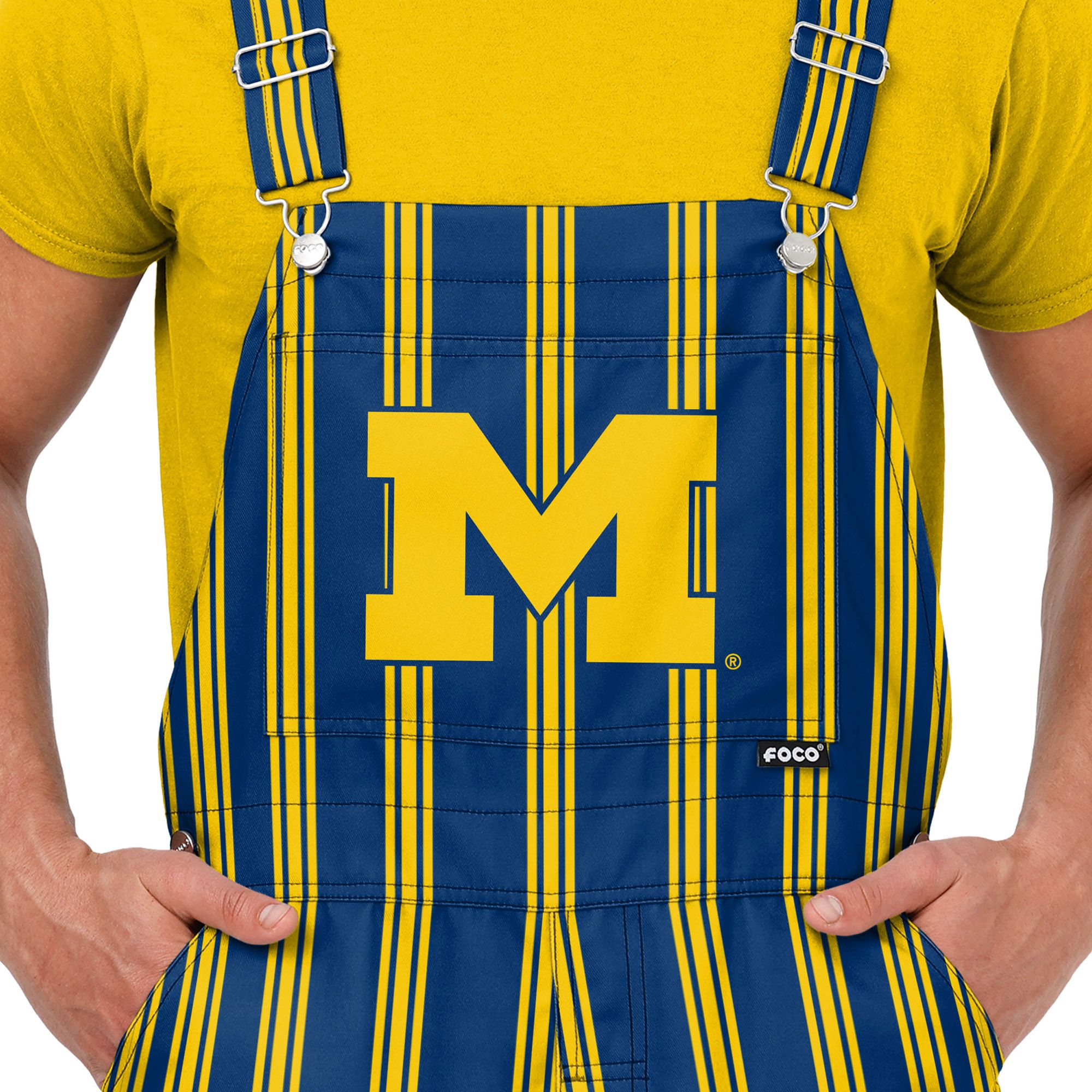FOCO Men's Michigan Wolverines Blue Spirit Overalls product image