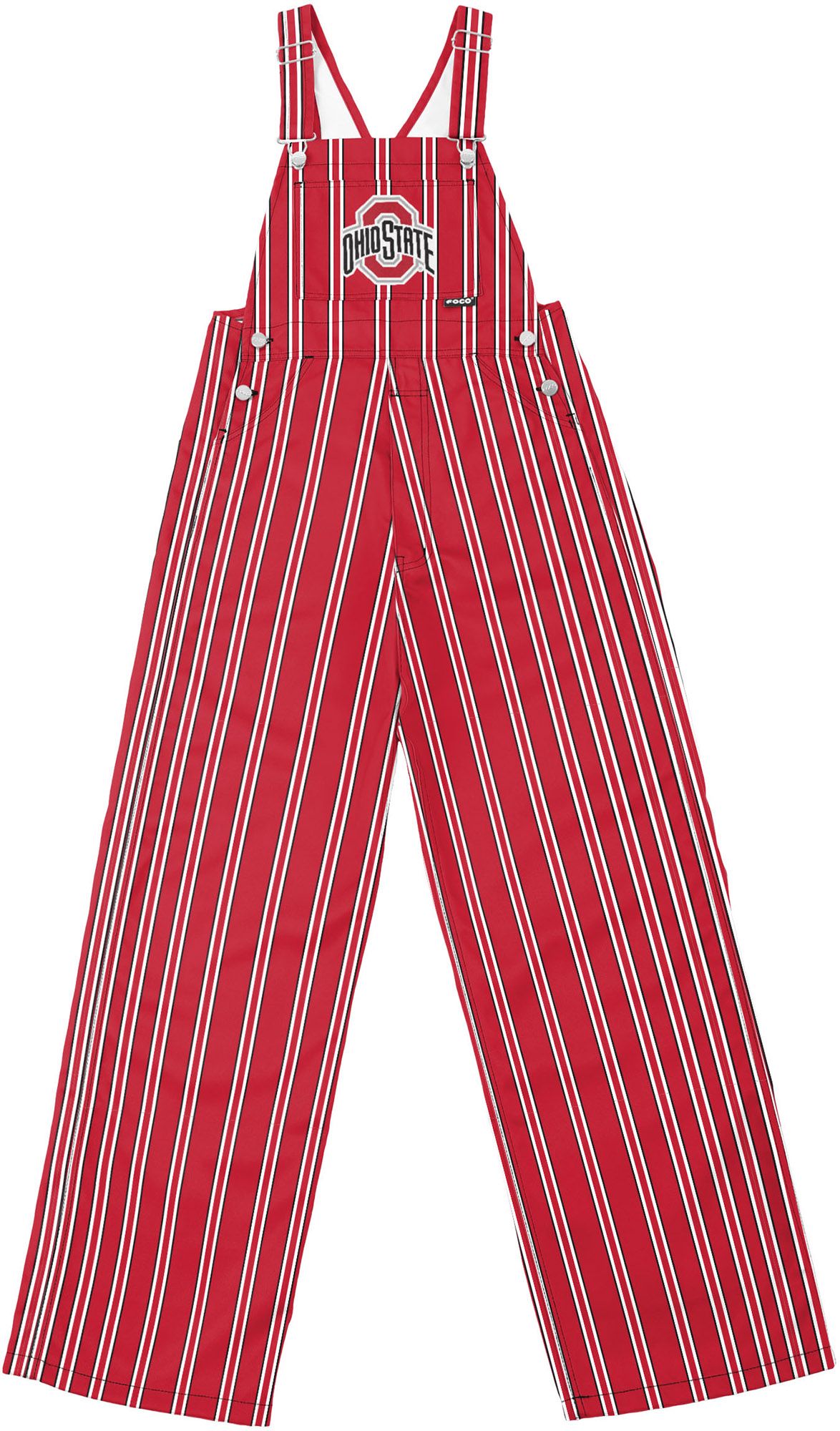 FOCO Men's Ohio State Buckeyes Red Spirit Overalls product image