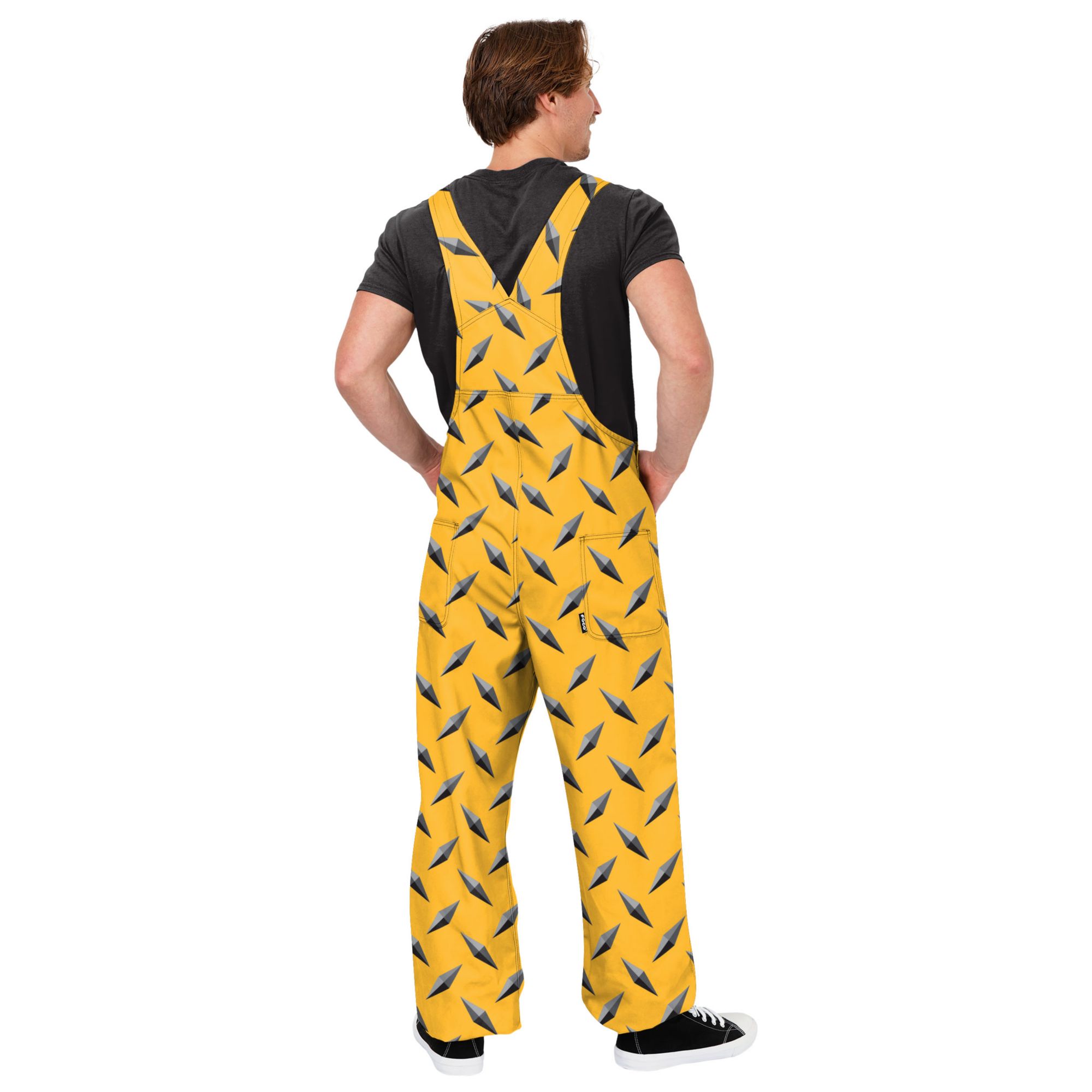 FOCO Men's Pittsburgh Steelers Black Steel Plate Overalls product image
